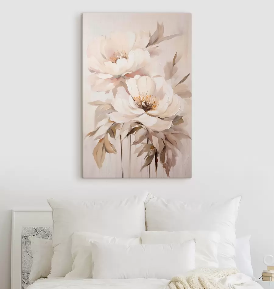 Wandbilder Anmutige Blüte in Pastelltönen s50911