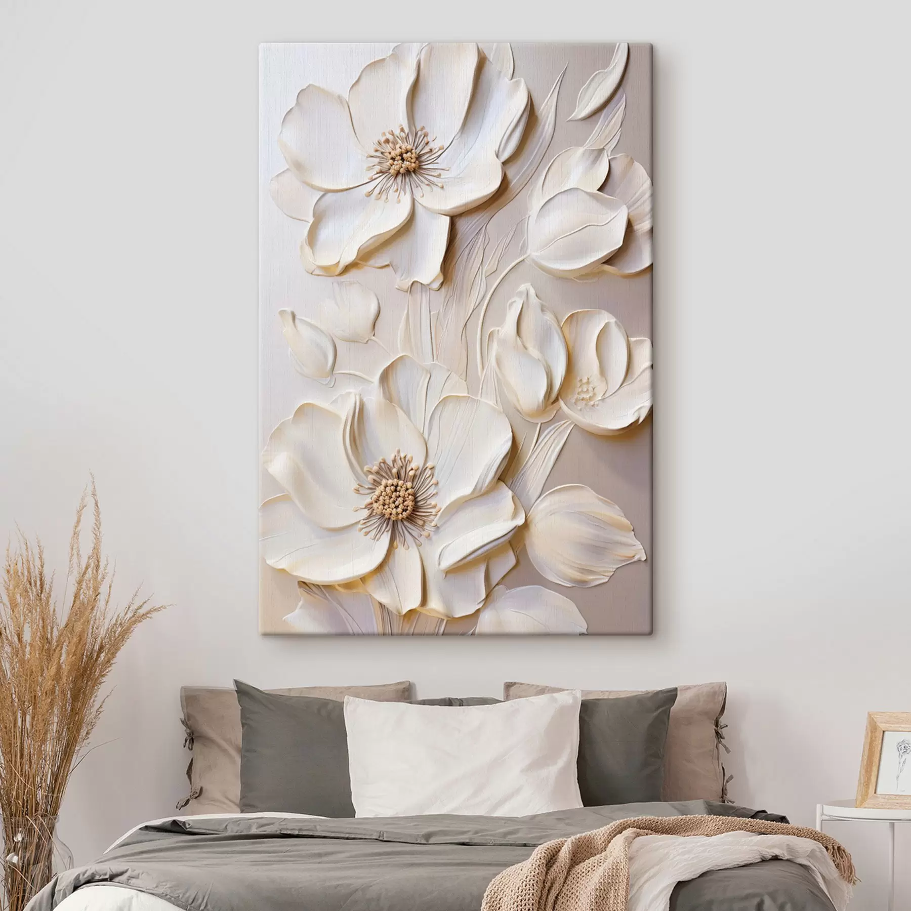 Wandbilder Elfenbeinblüten und Knospen s50957