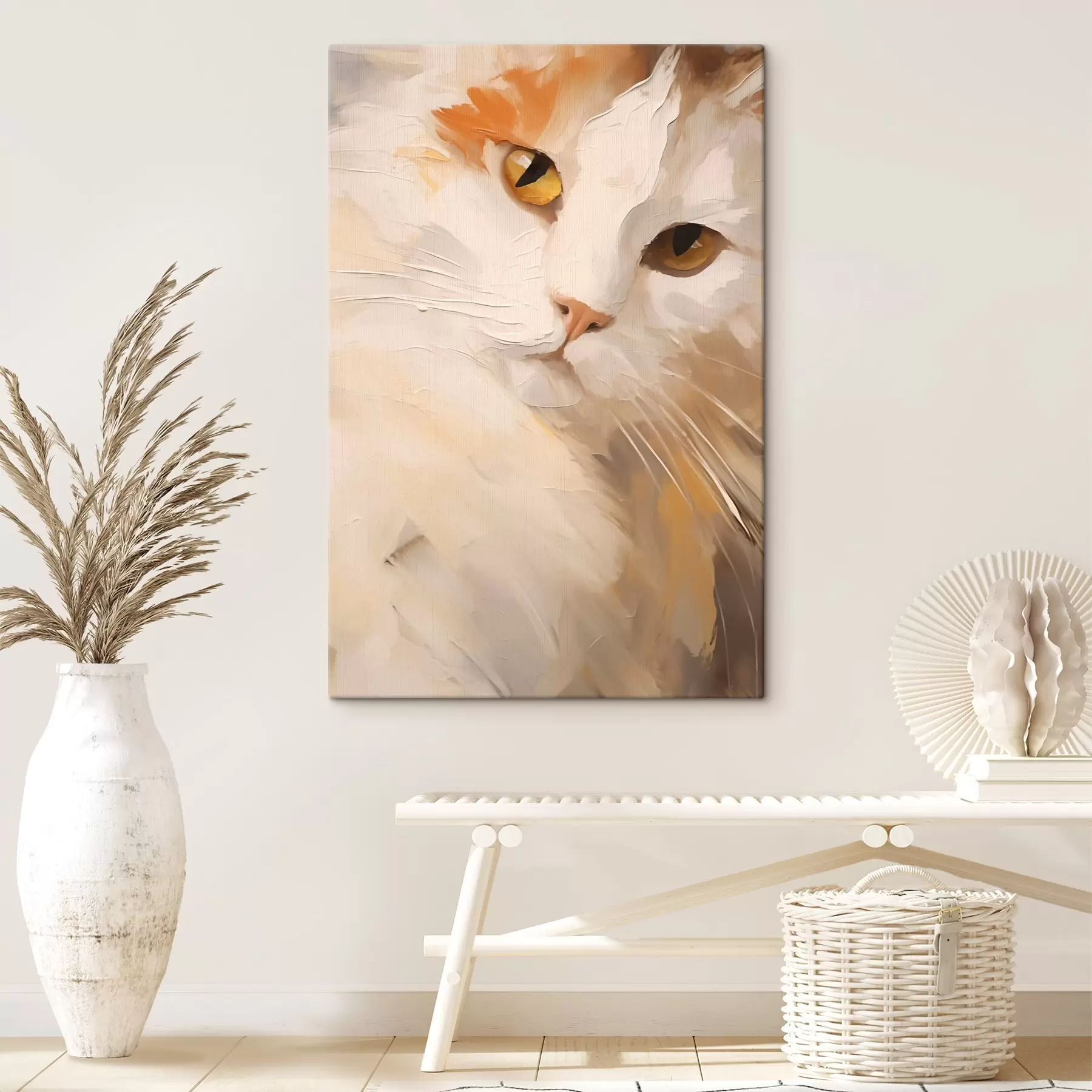 Wandbilder Katze, Gemäldeimitation s50987