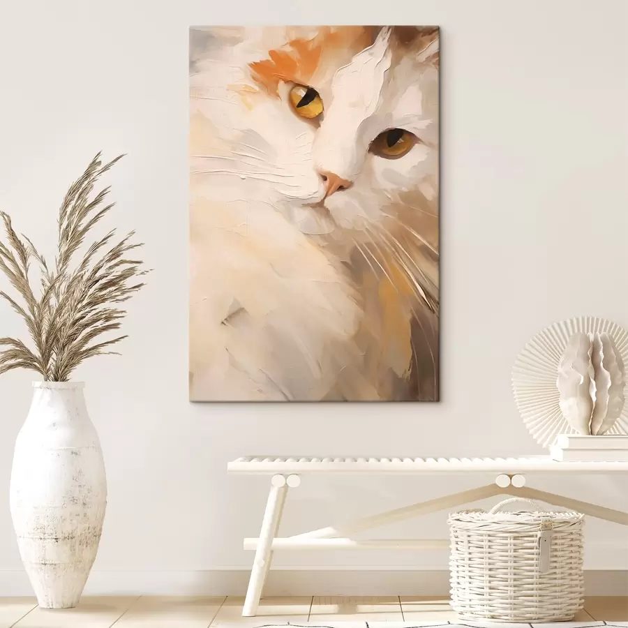Wandbilder Katze, Gemäldeimitation s50987