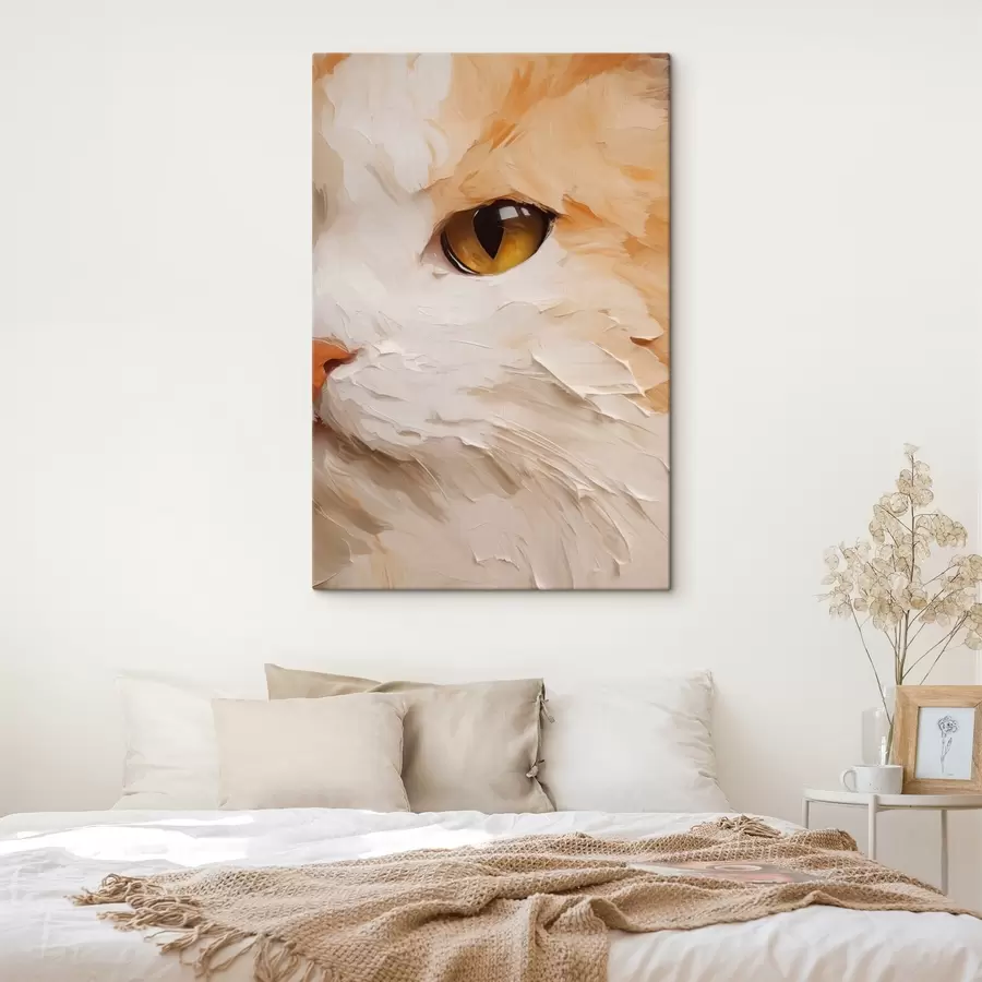 Wandbilder Katze, Gemäldeimitation s50988