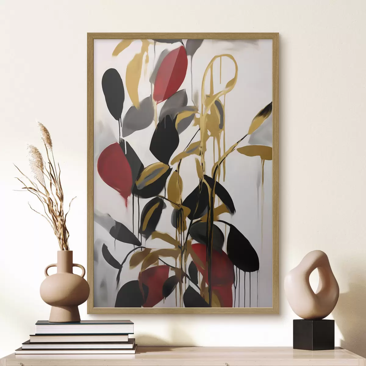 Poster Abstraktion, Nachahmung der Malerei f50983