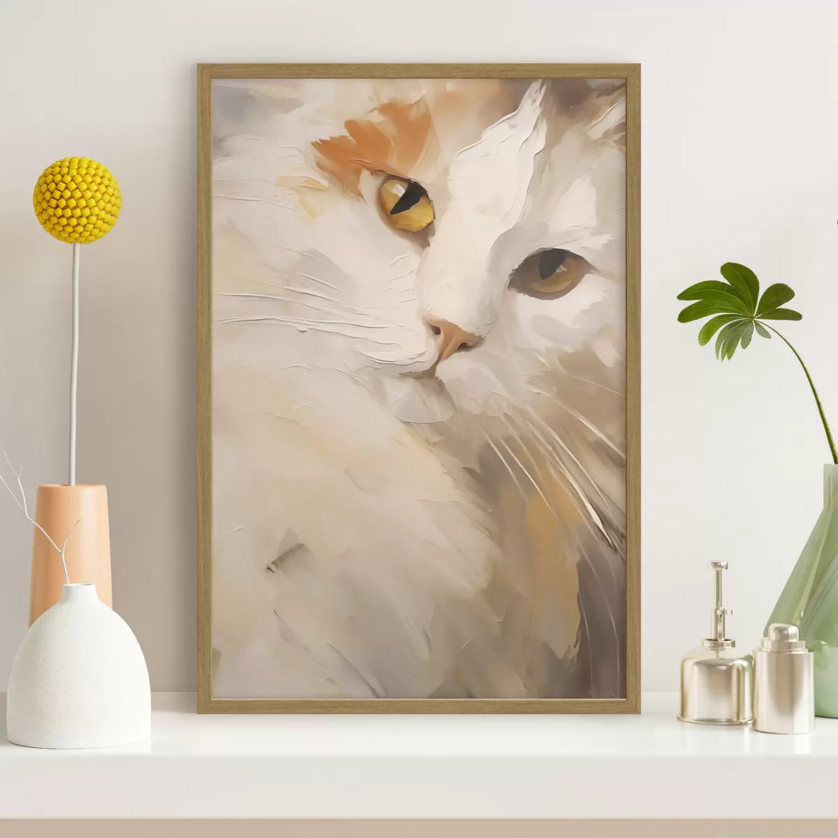 Poster Katze, Gemäldeimitation f50987
