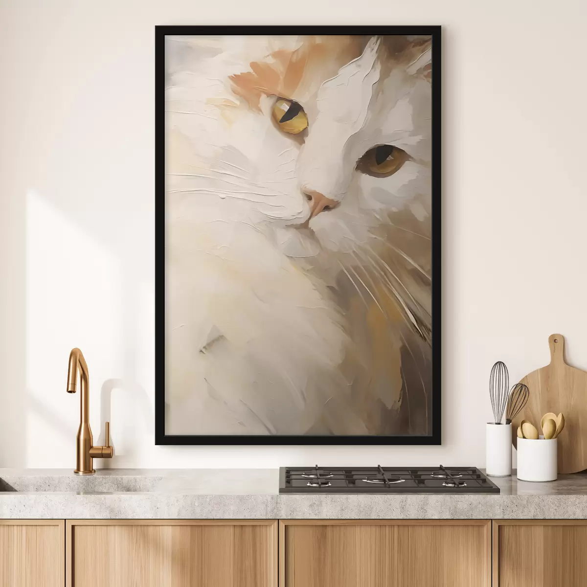 Poster Katze, Gemäldeimitation f50987