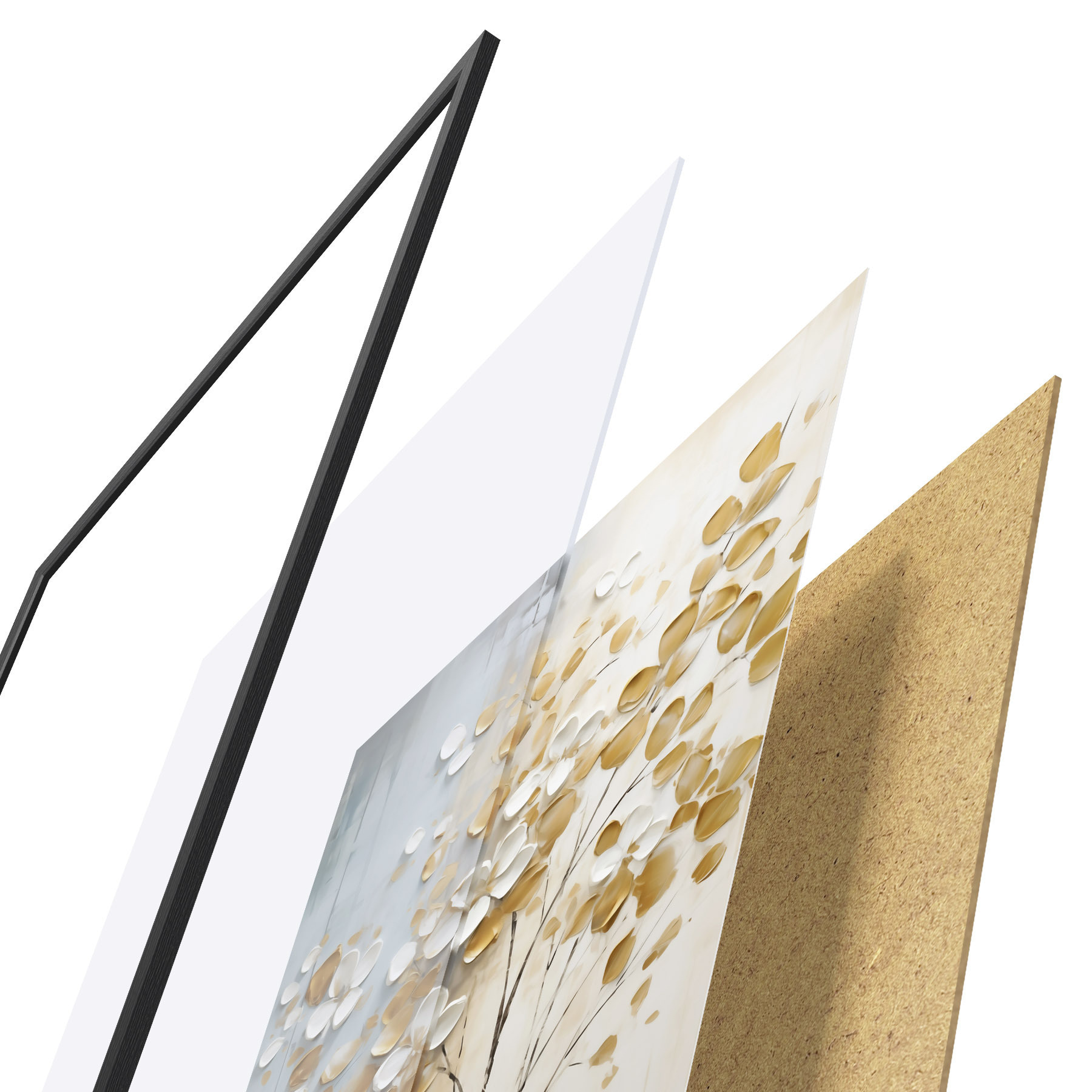 Poster Abstrakter Baum, Imitationsgemälde f50991