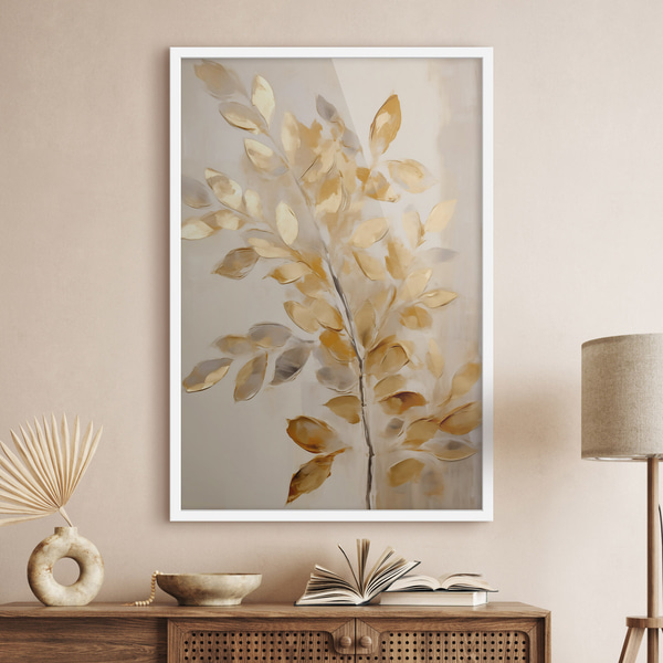 Poster Laub, Imitationsmalerei, Poster Einzigartig, f50993wh : Uwalls