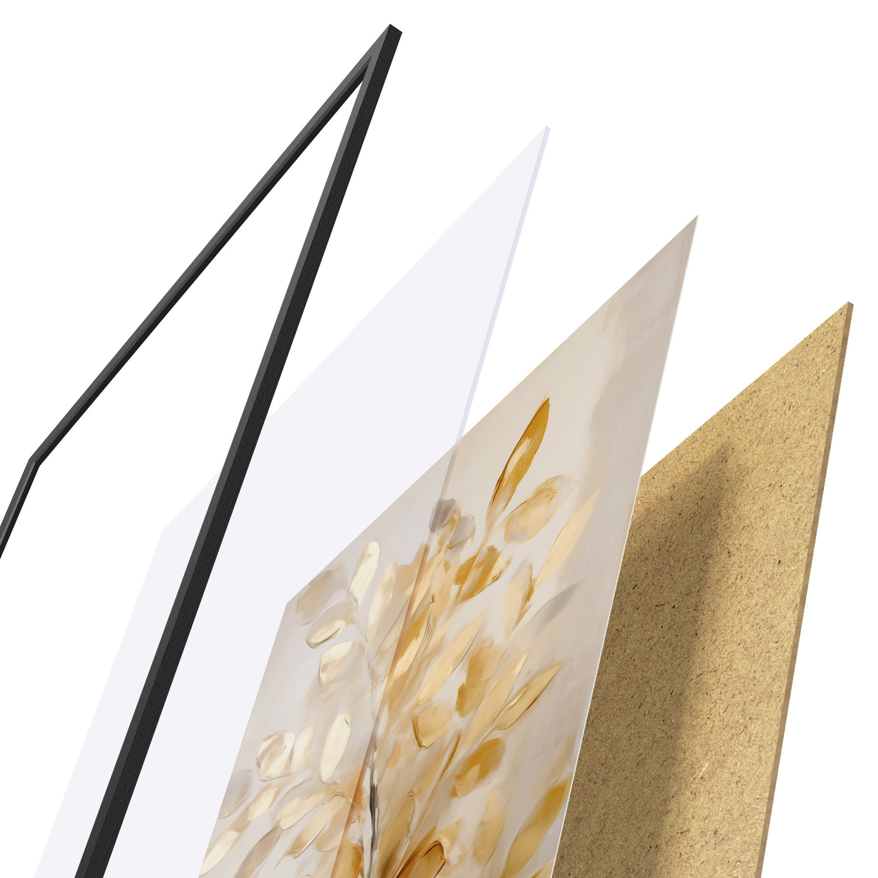 Poster Laub, Imitationsmalerei f50993