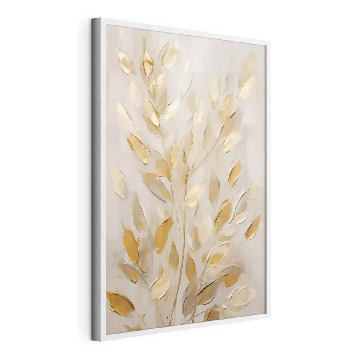 Poster Abstraktes Blattwerk, Imitationsmalerei f50994