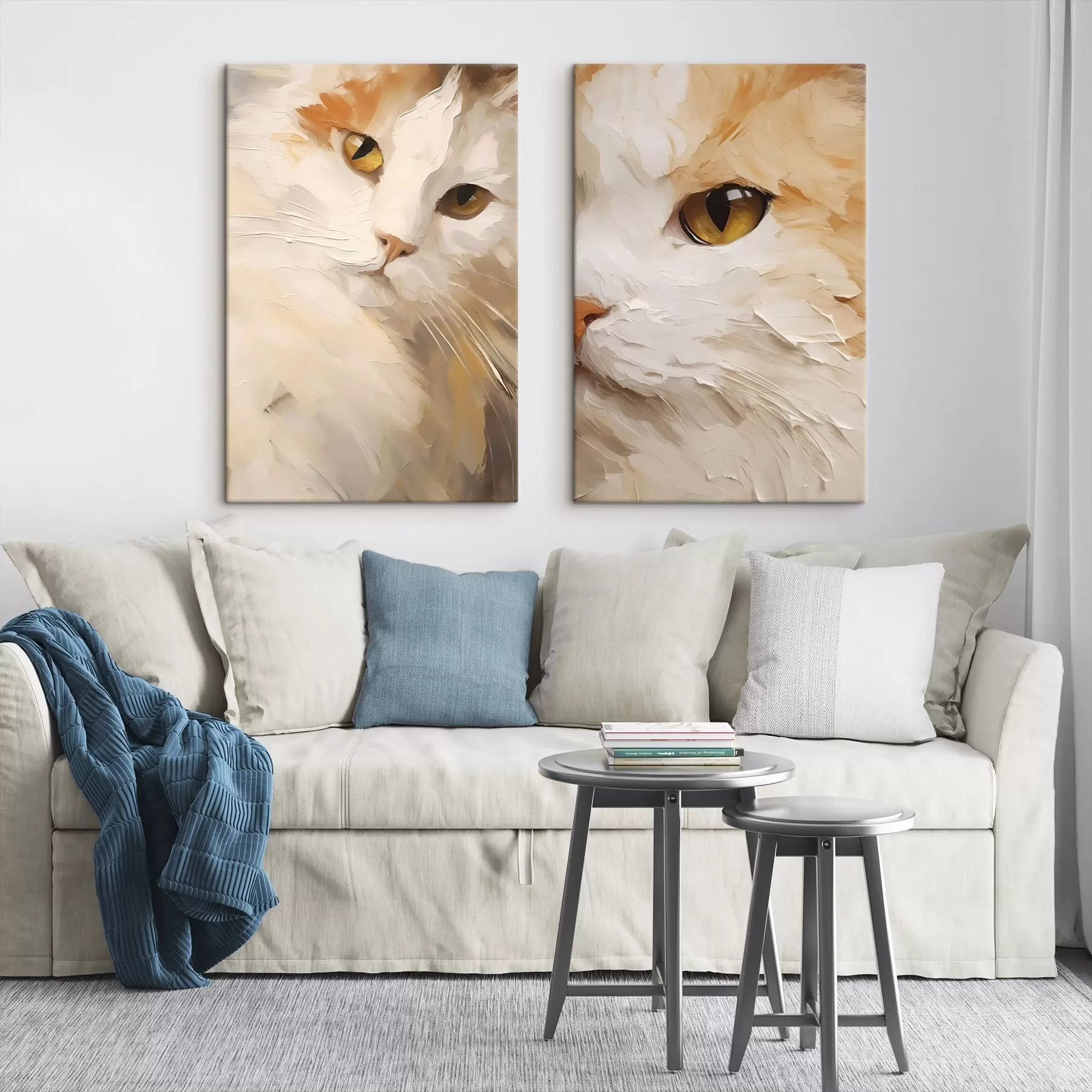 Wandbilder Katzen mit Bernsteinaugen m31063