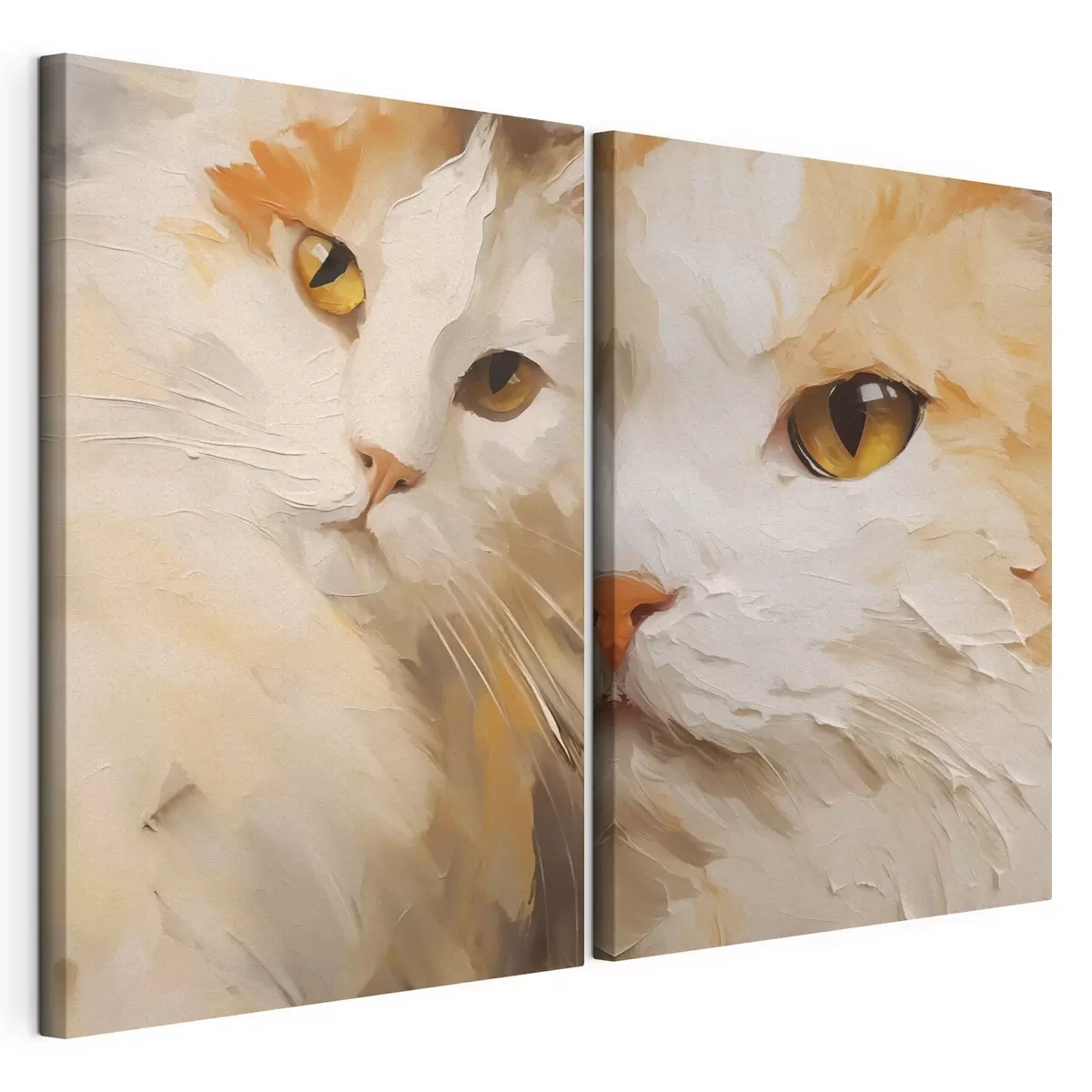 Wandbilder Katze, Gemäldeimitation m31063