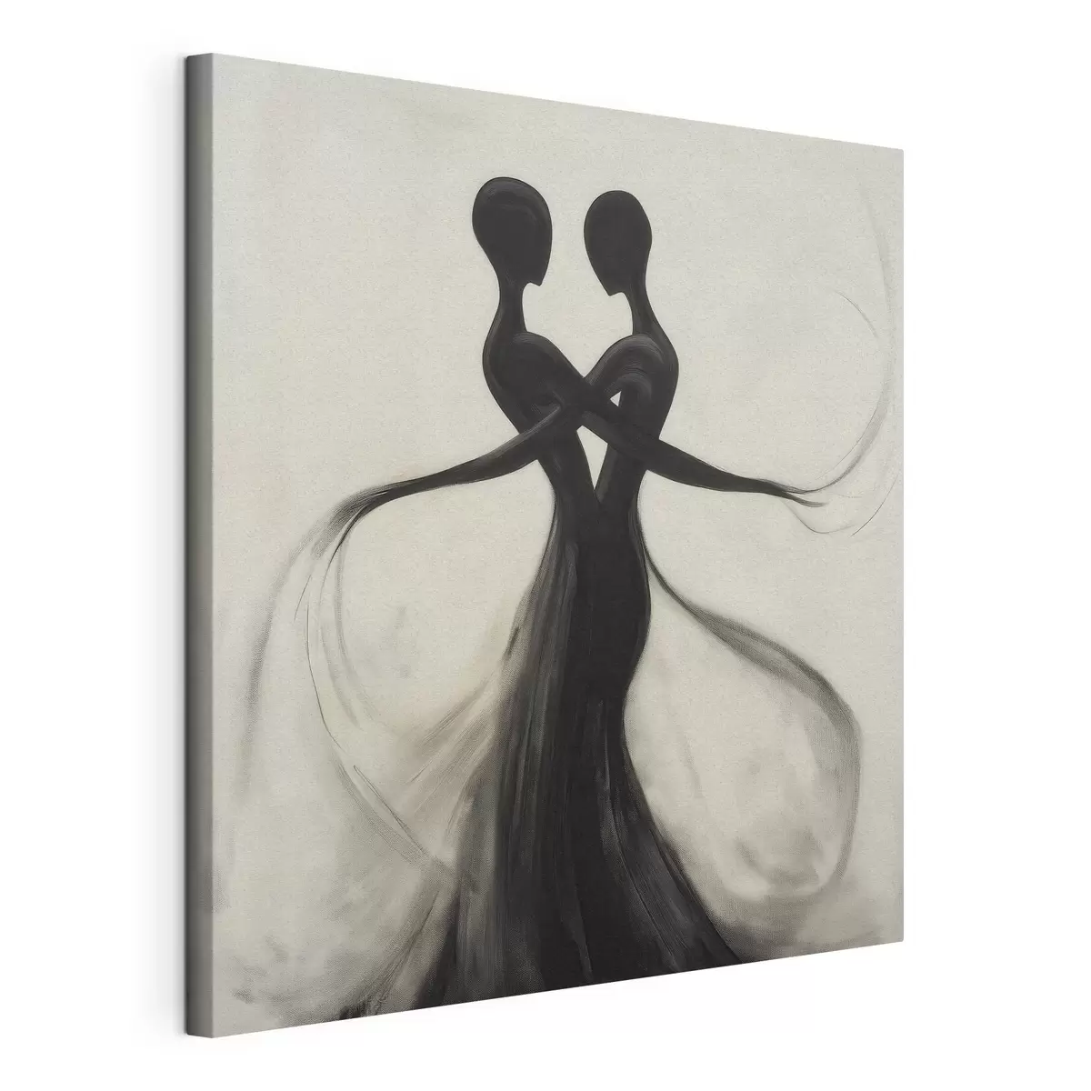 Wandbilder Abstrakte, ineinander verschlungene Silhouetten s51005
