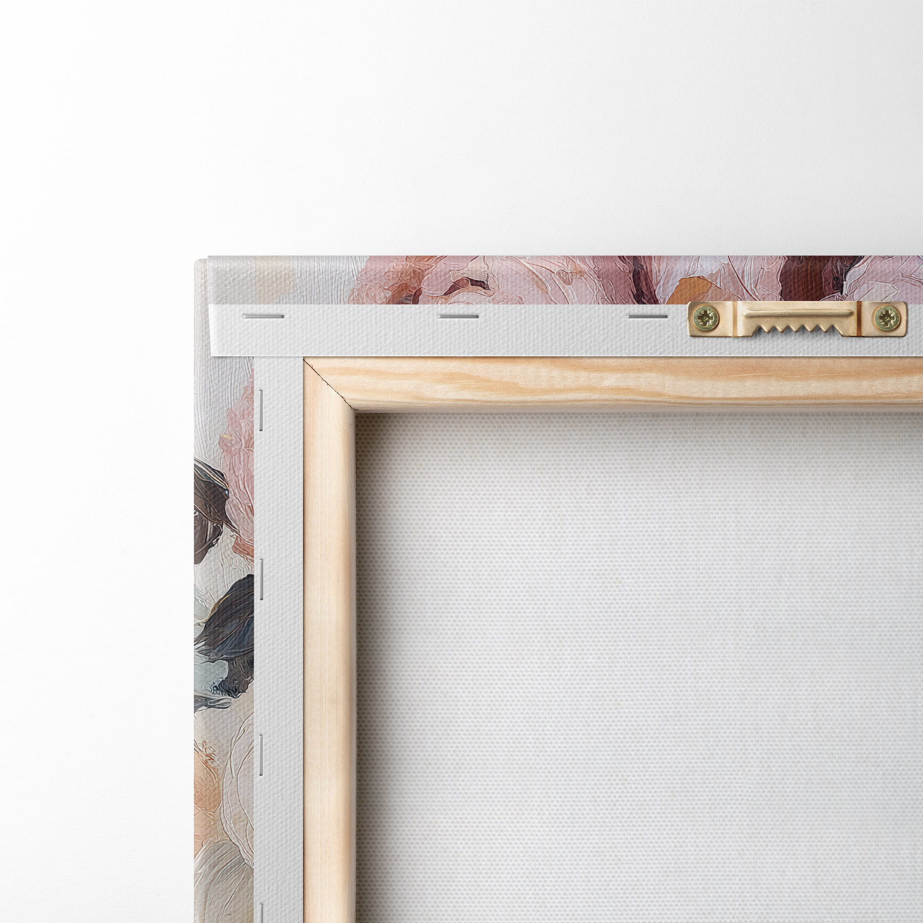 Wandbilder Strauß aus rosa und weißen Pfingstrosen s51008