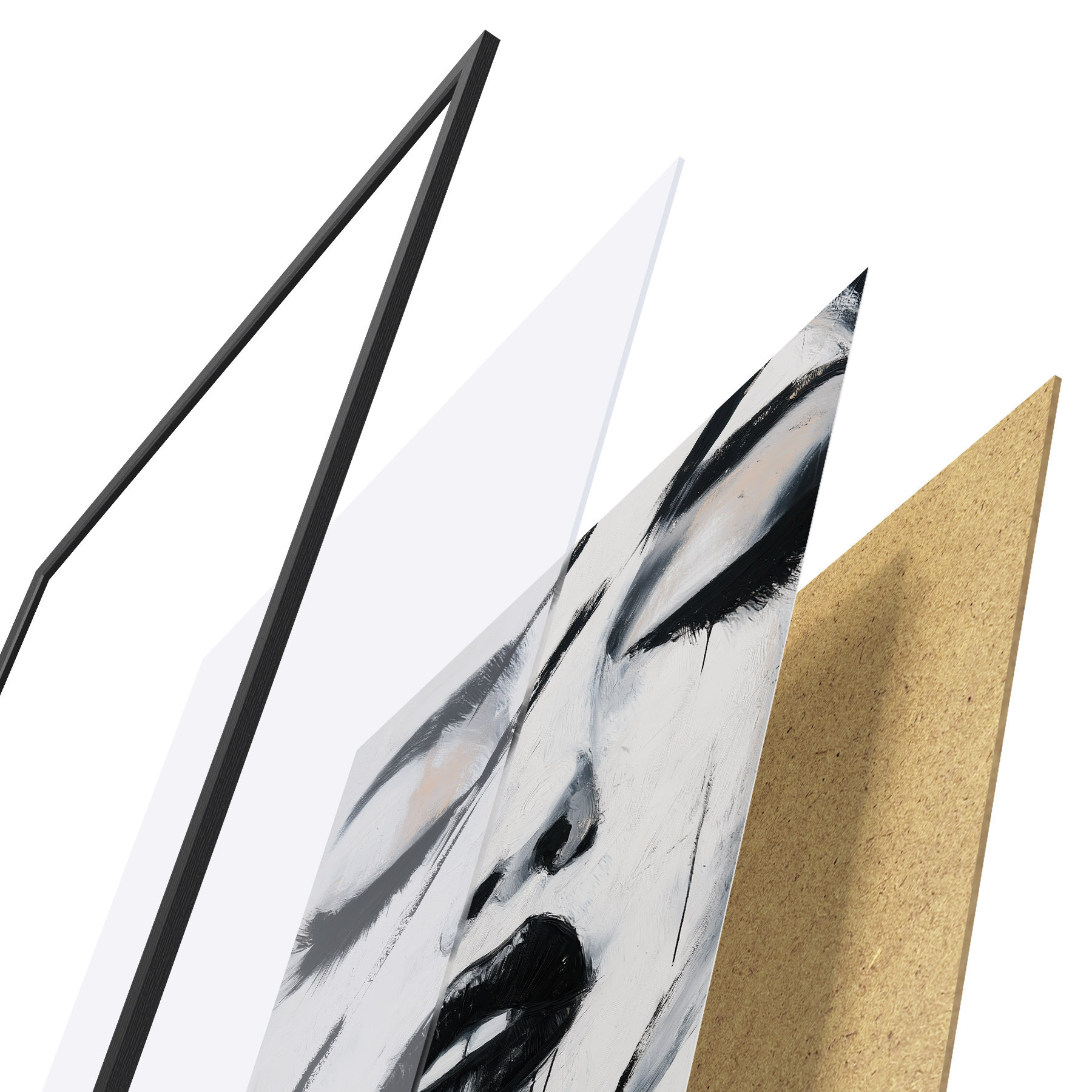 Poster Abstraktes Porträt f50999