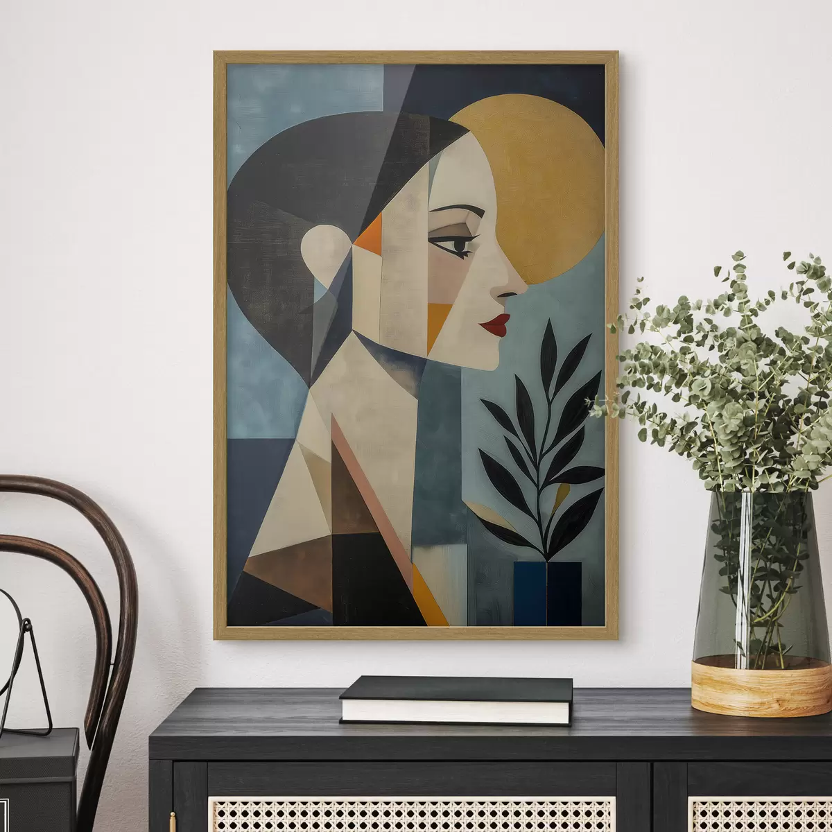 Poster Geometrisches Profil f51010