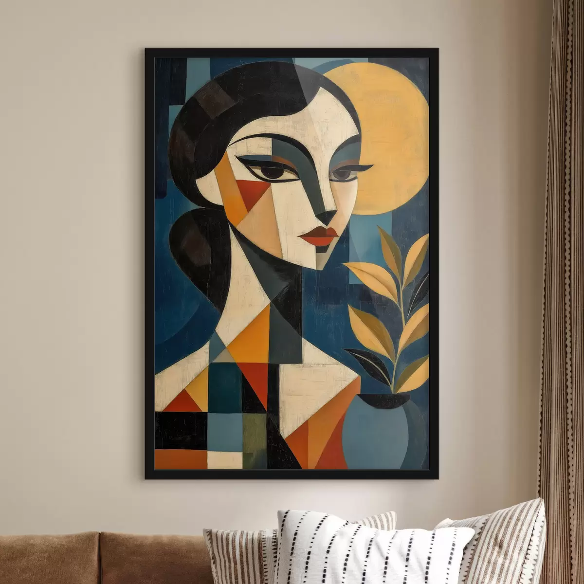 Poster Geometrisches Profil f51011