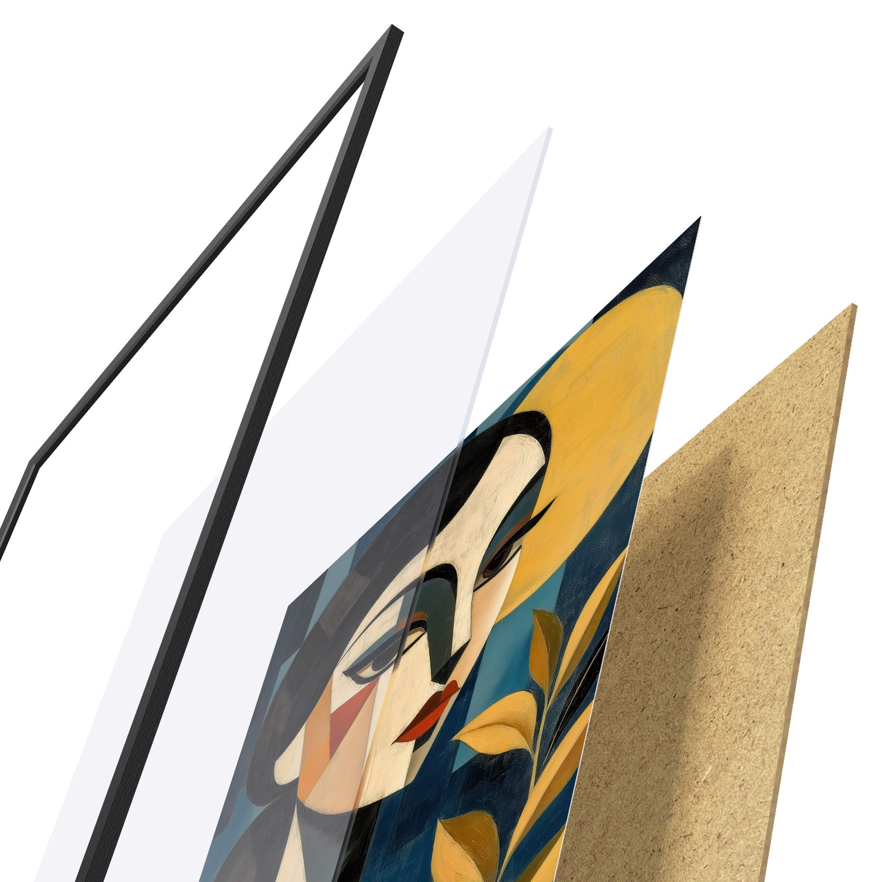 Poster Geometrisches Profil f51011