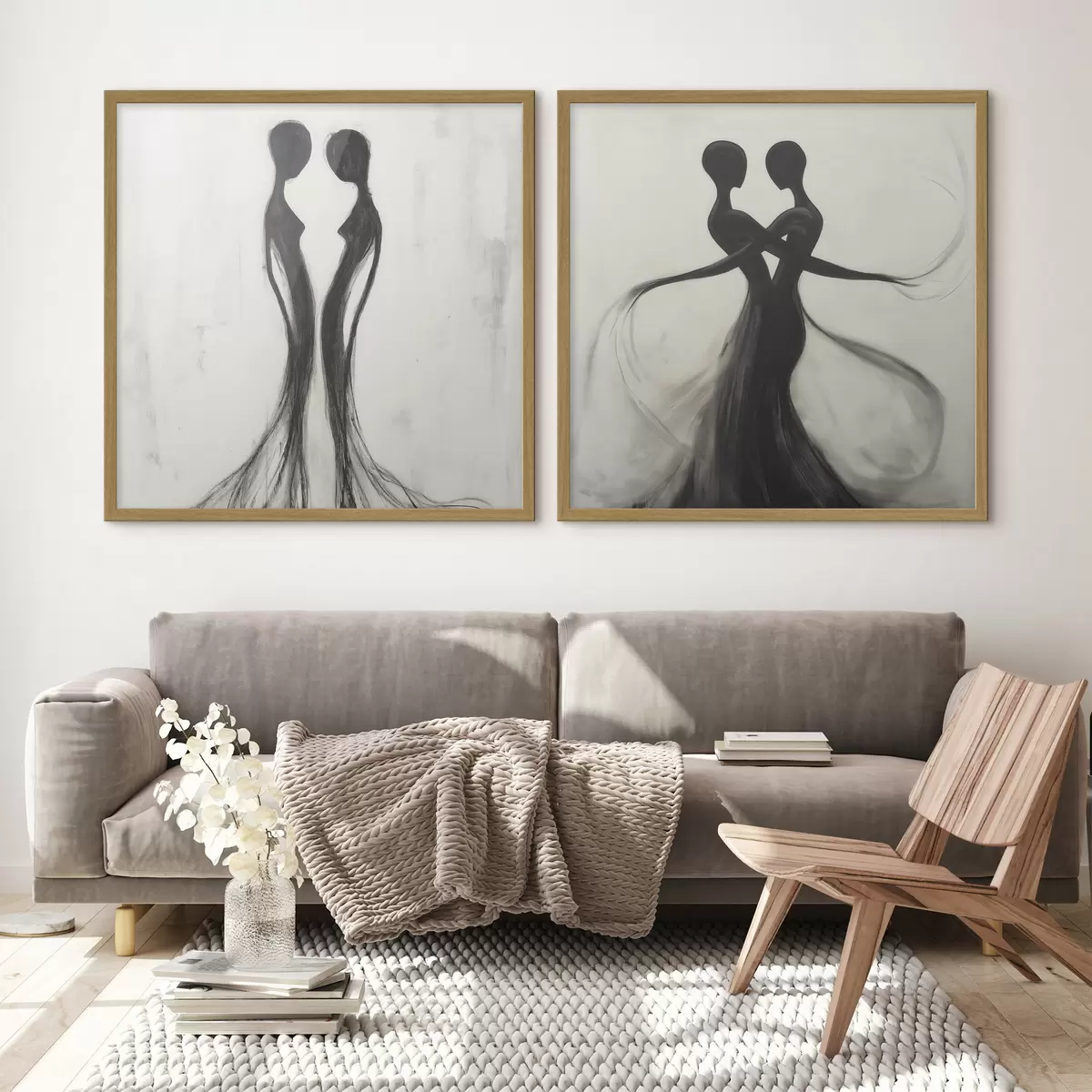 Poster Abstrakte Silhouetten d31070
