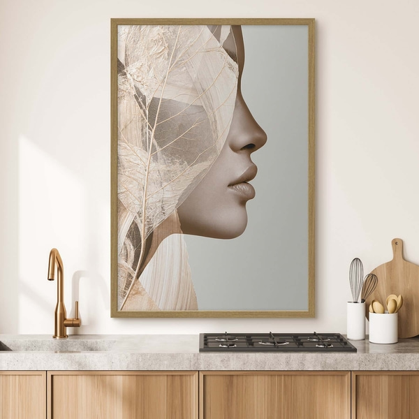 Poster Abstraktes Porträt einer Frau, Posters Menschen, f50865wo : Uwalls