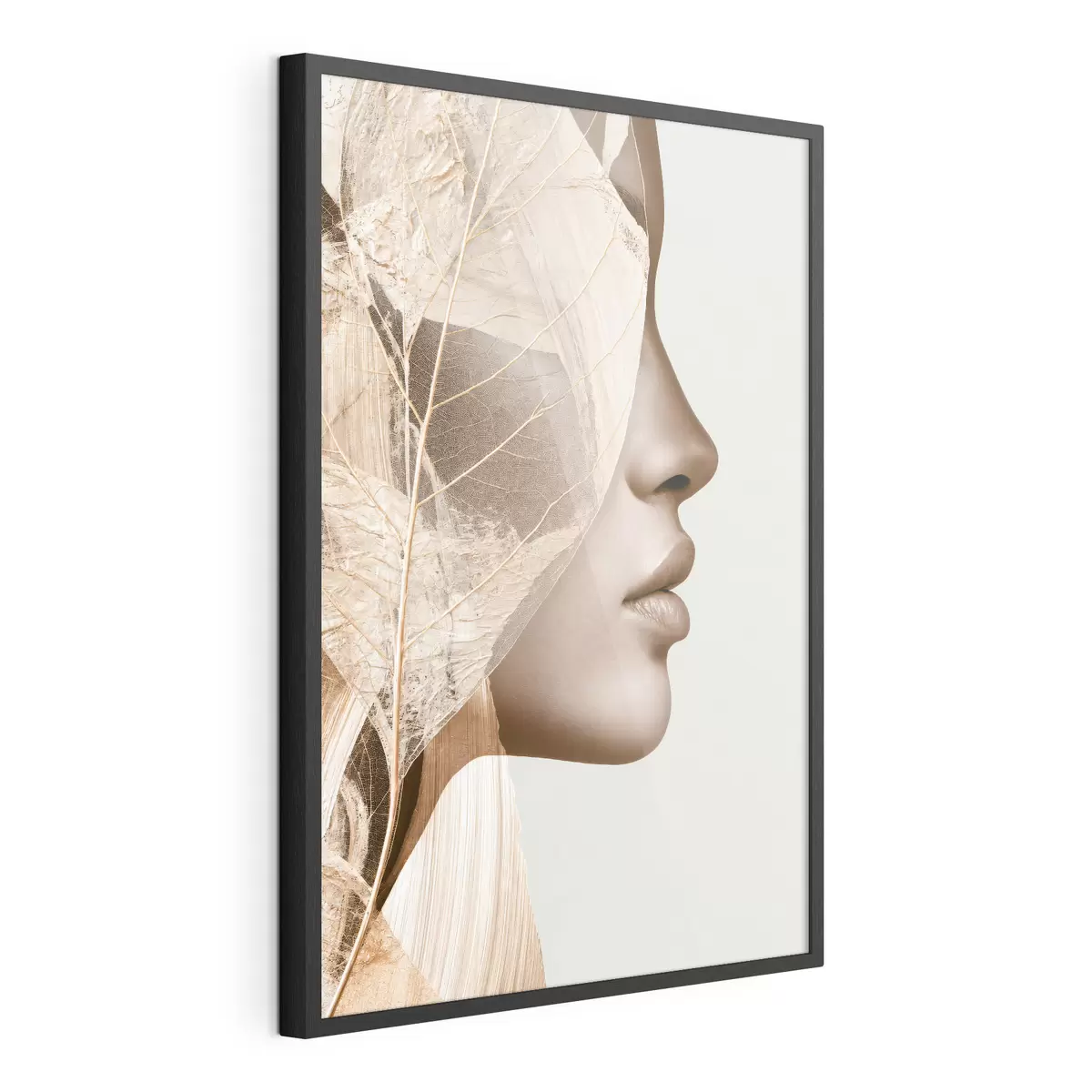 Poster Abstraktes Porträt einer Frau f50865