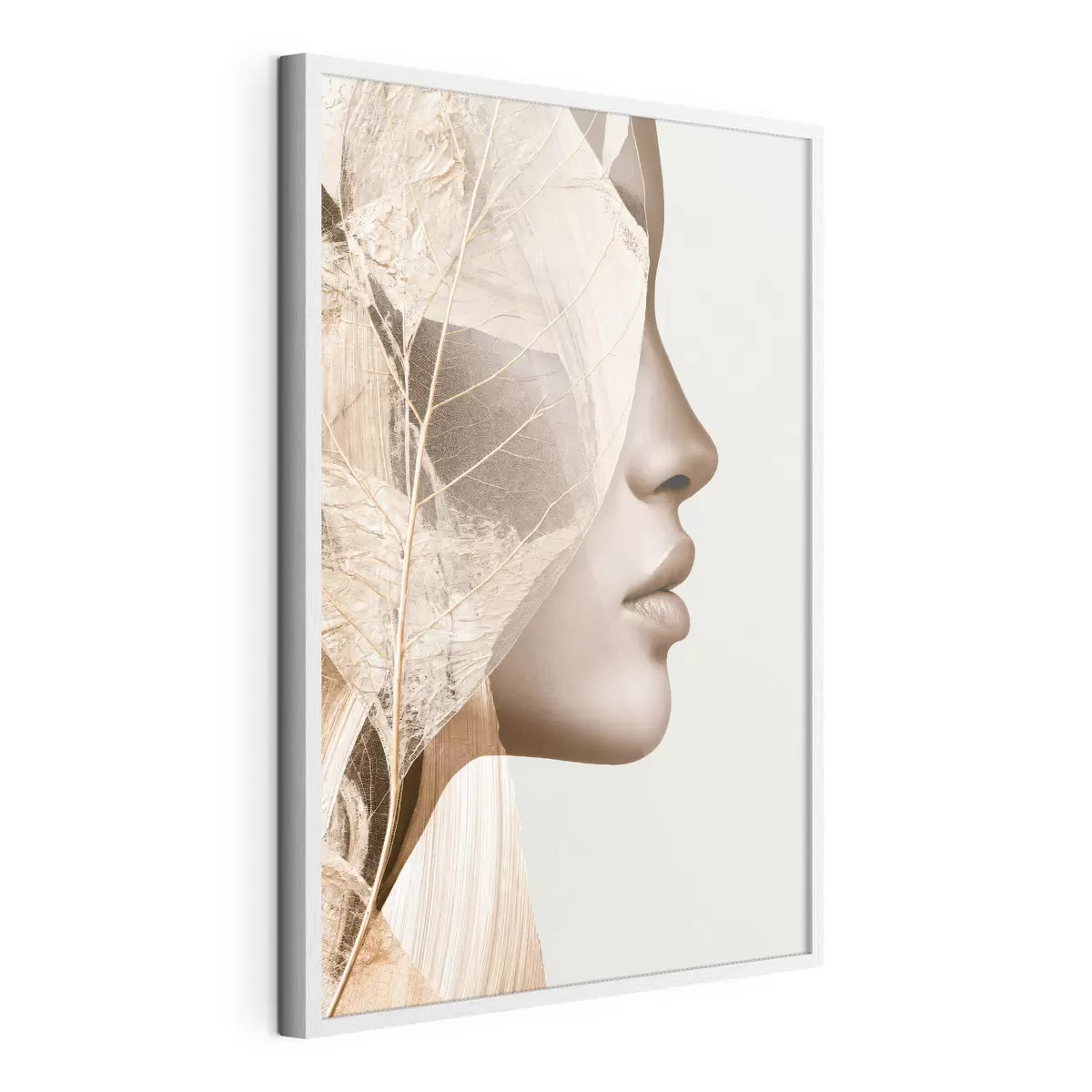 Poster Abstraktes Porträt einer Frau f50865