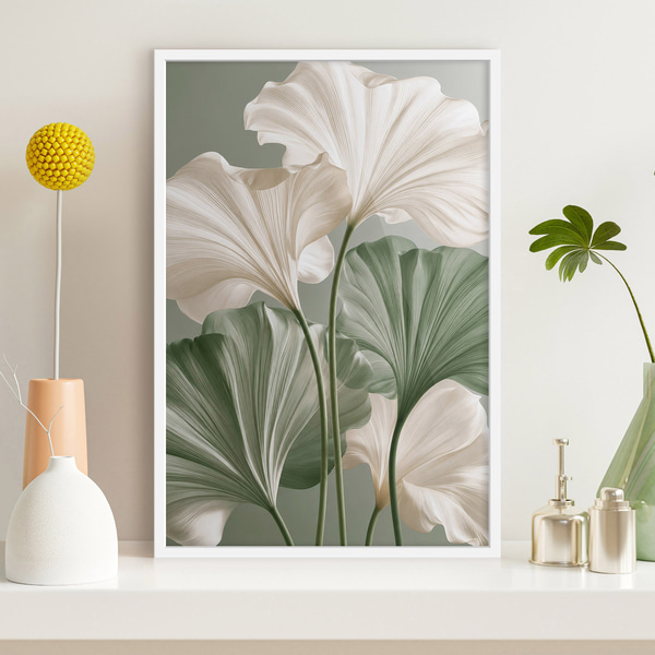 Poster Zarte Blätter, Posters Natur, f50867wh : Uwalls