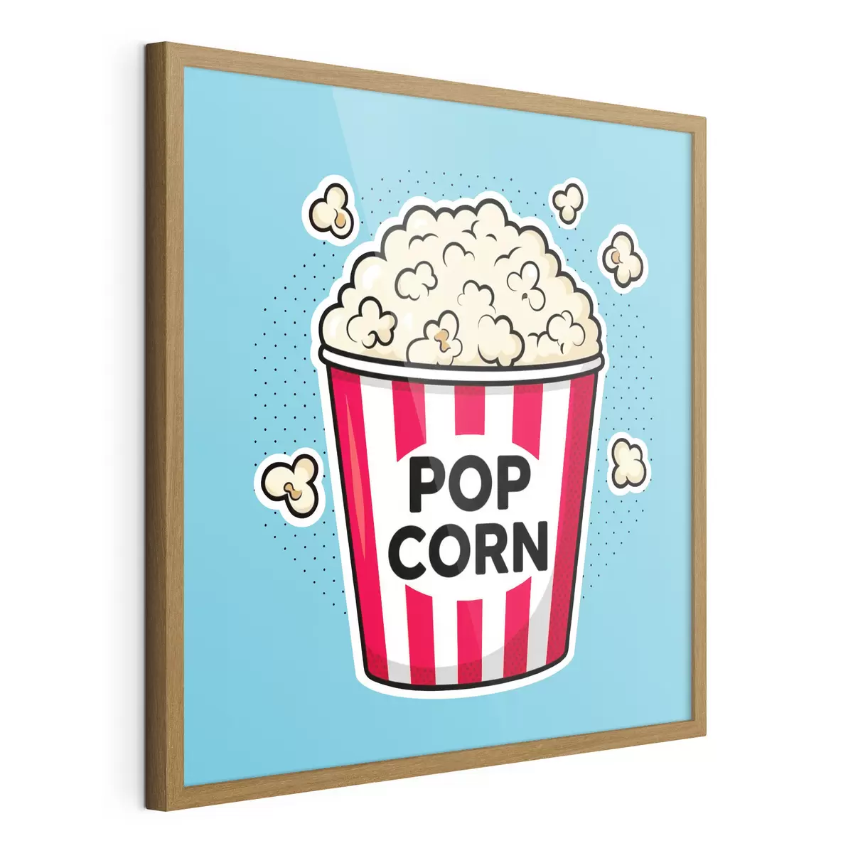 Poster Snackzeit mit leckerem Popcorn f50791