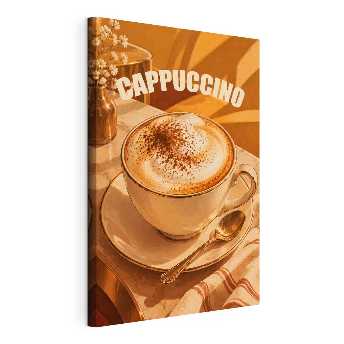 Wandbilder Ein köstlicher Cappuccino, der Ihnen den Tag versüßt s50874
