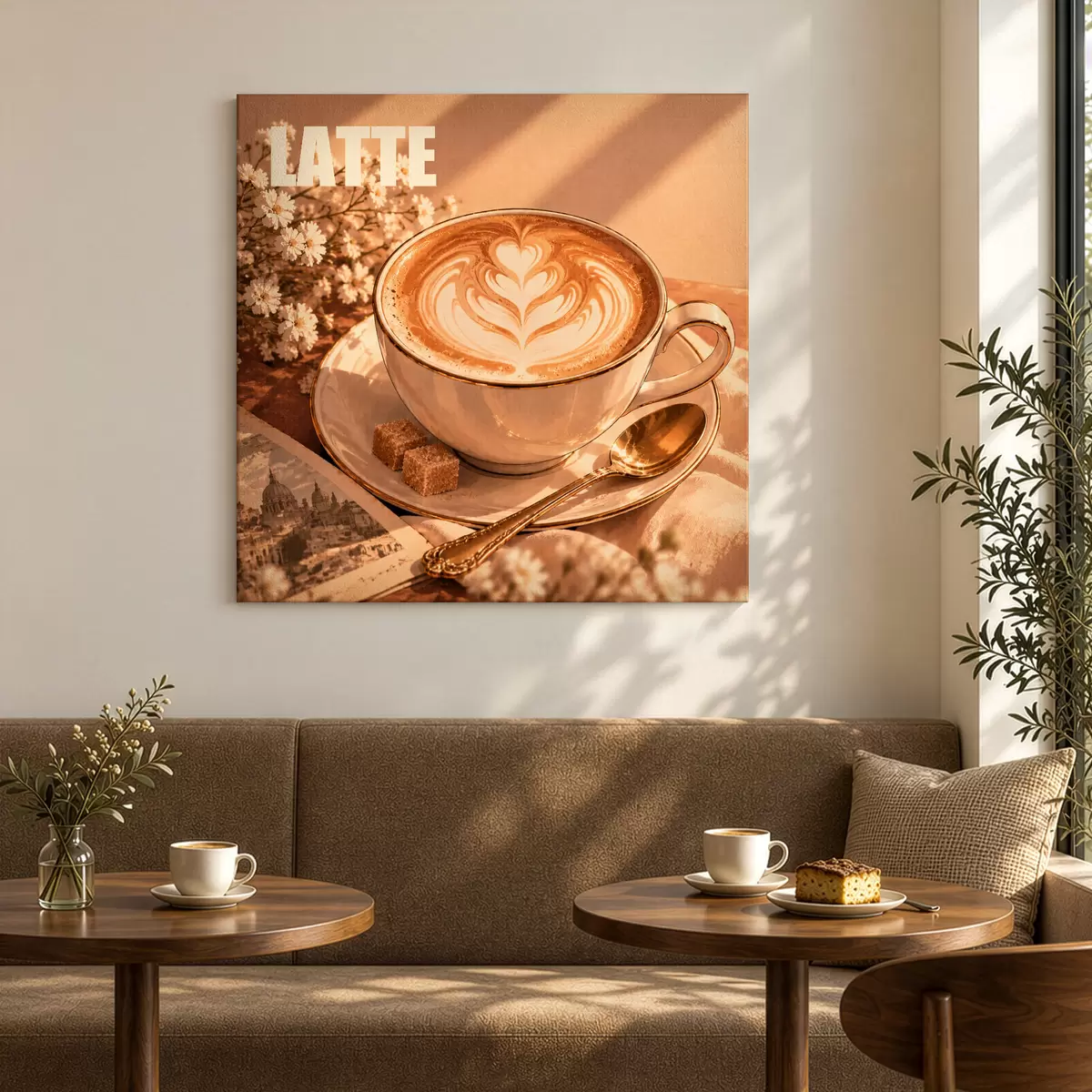 Wandbilder Der perfekte Genuss für den Morgenkaffee s50873