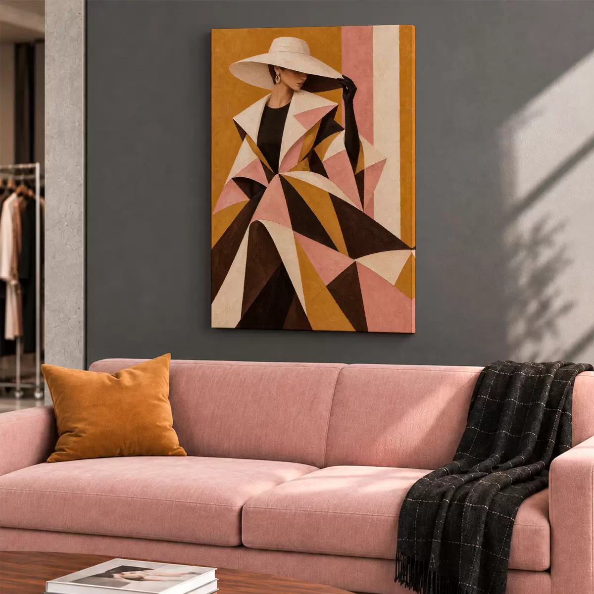 Wandbilder Schicke Eleganz mit geometrischem Design s50882