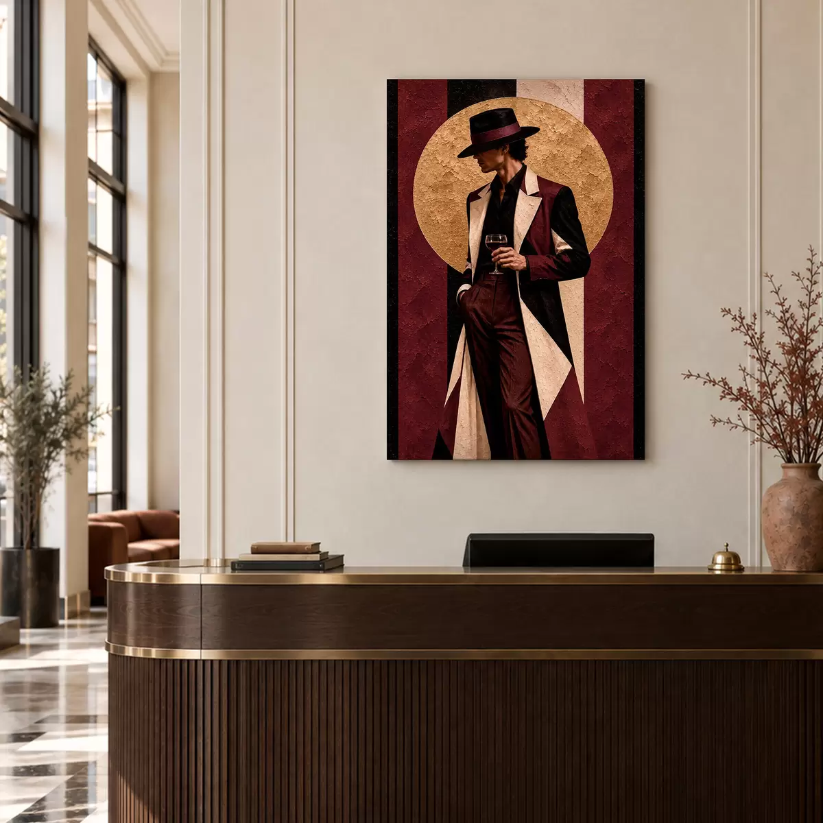 Wandbilder Eleganter Stil mit einem raffinierten Drink s50886