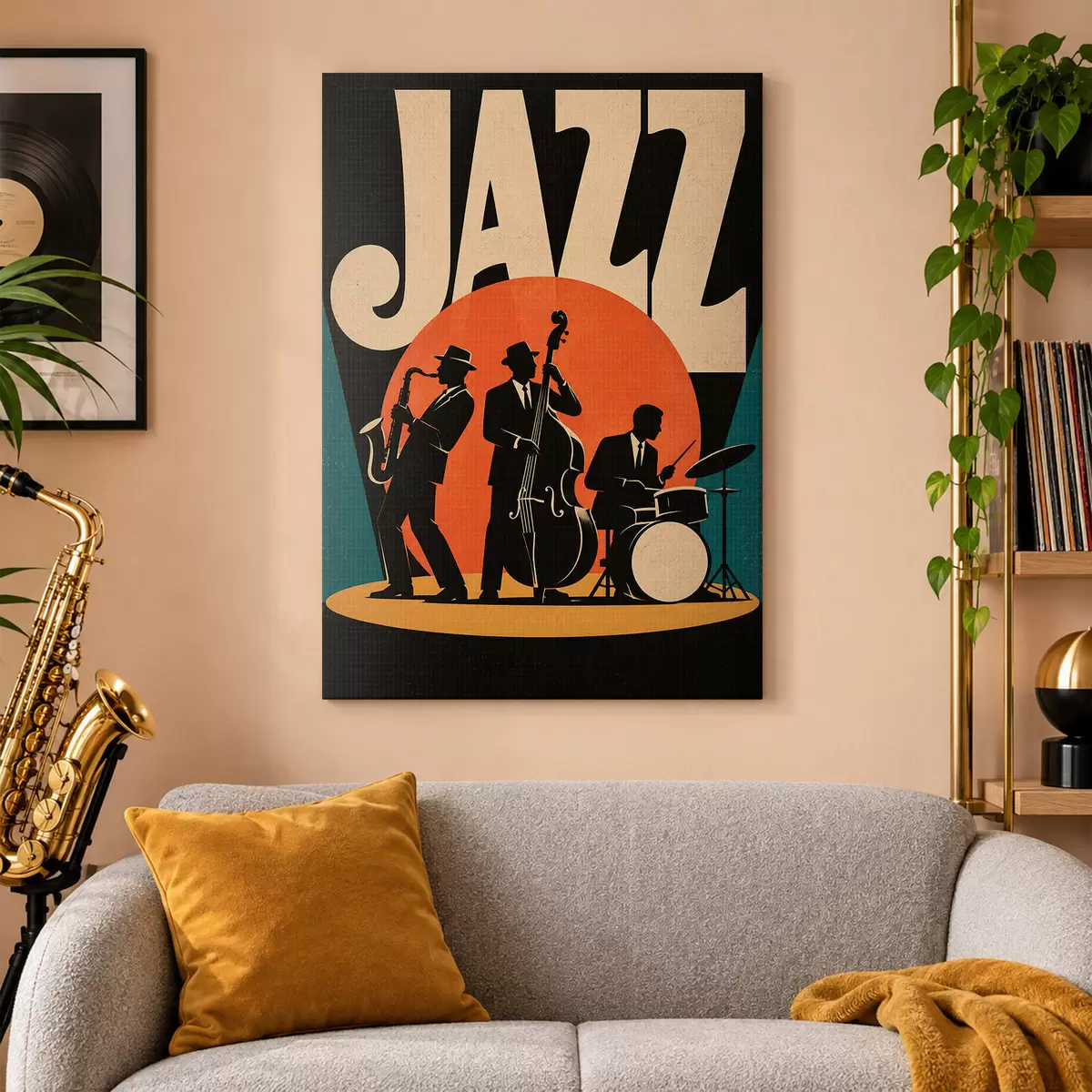 Wandbilder Mit Jazz durch die Nacht swingen s50921