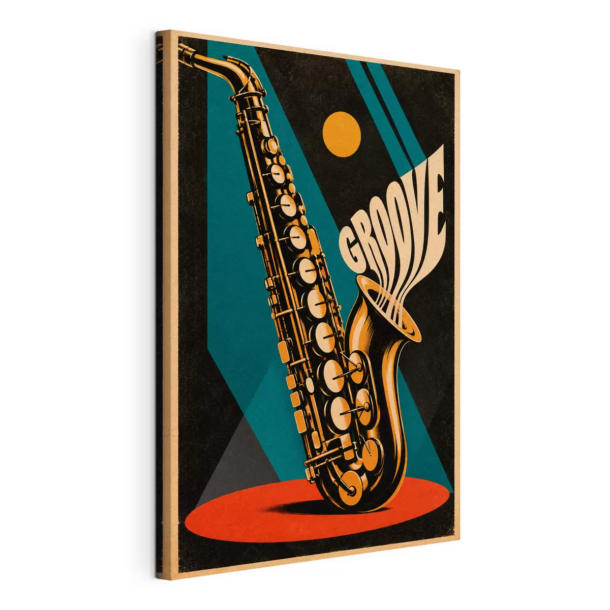 Wandbilder Saxophonklänge erfüllen die Luft s50927