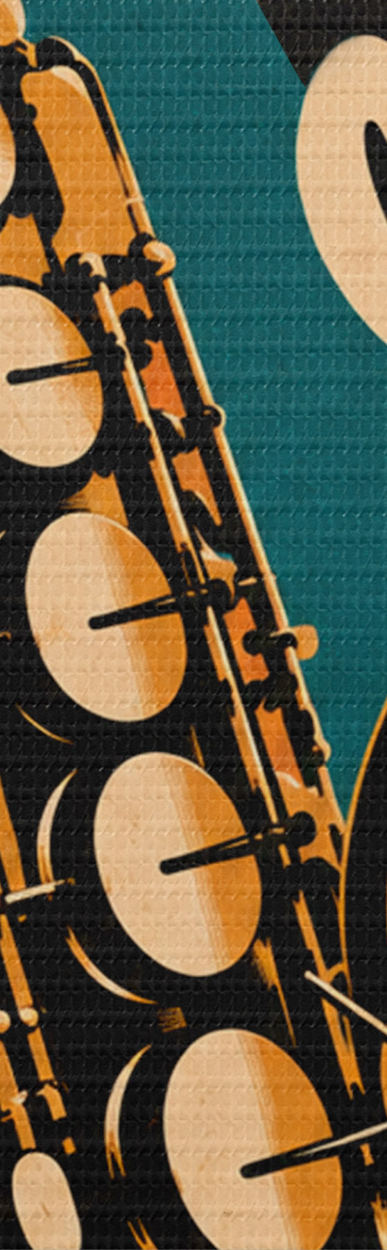 Wandbilder Saxophonklänge erfüllen die Luft s50927