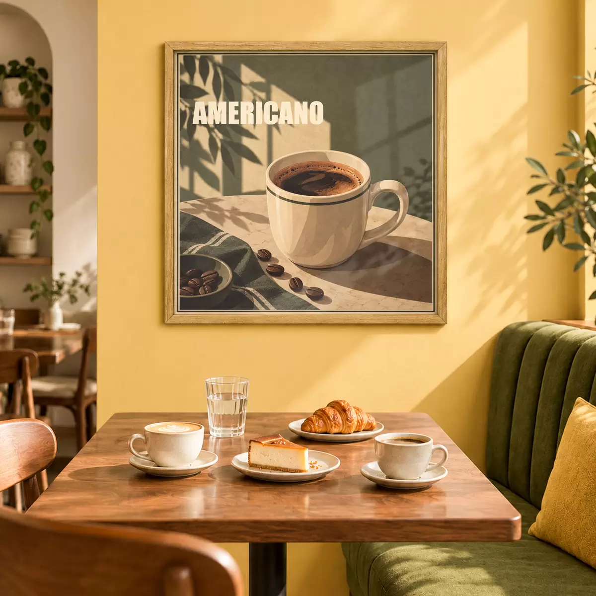 Poster Genießen Sie den Moment mit Americano f50872