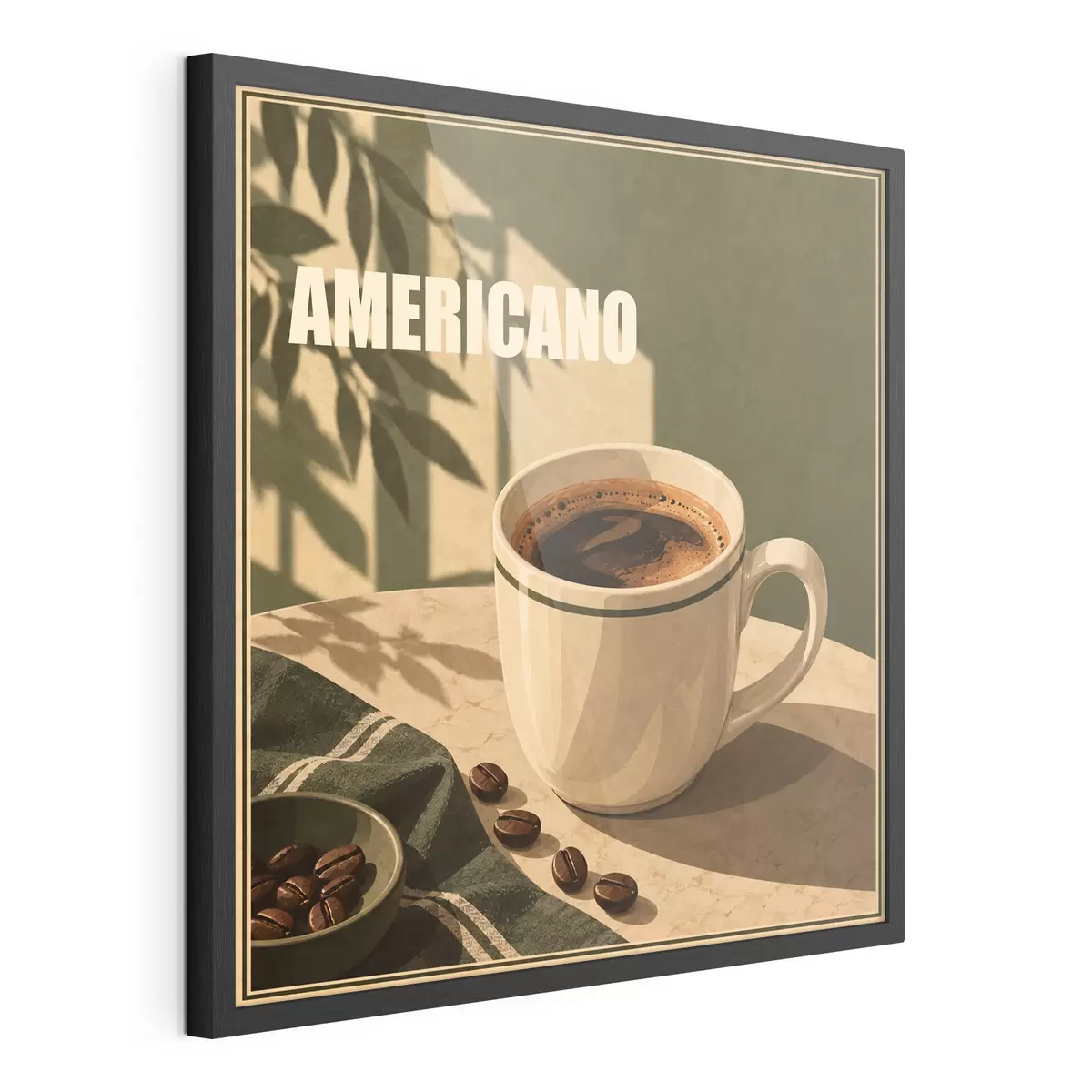 Poster Genießen Sie den Moment mit Americano f50872