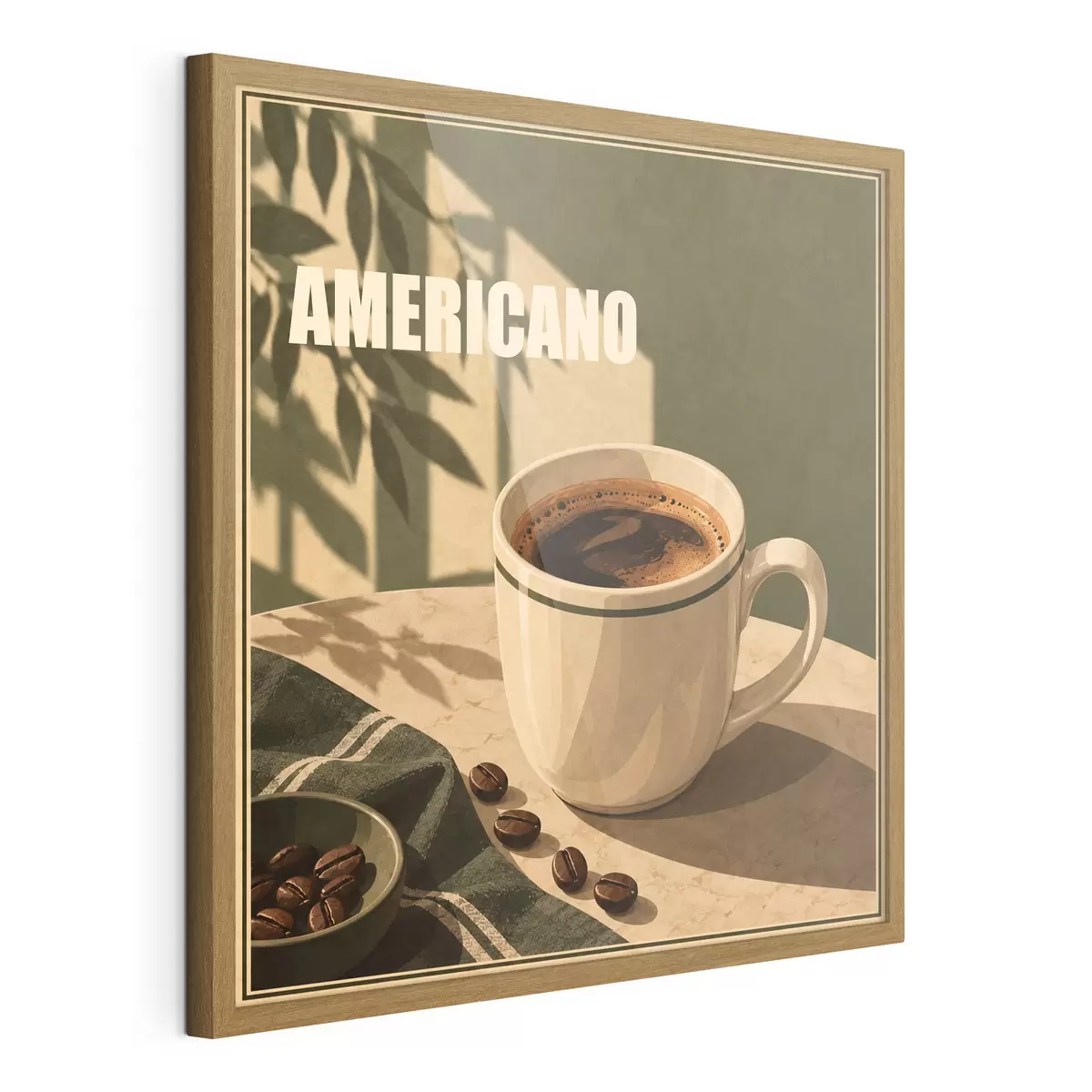 Poster Genießen Sie den Moment mit Americano f50872
