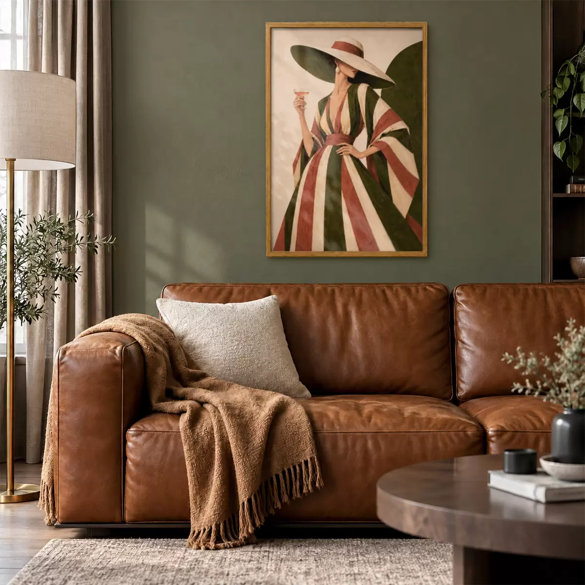 Poster Eleganter Stil bei einem erfrischenden Getränk f50880