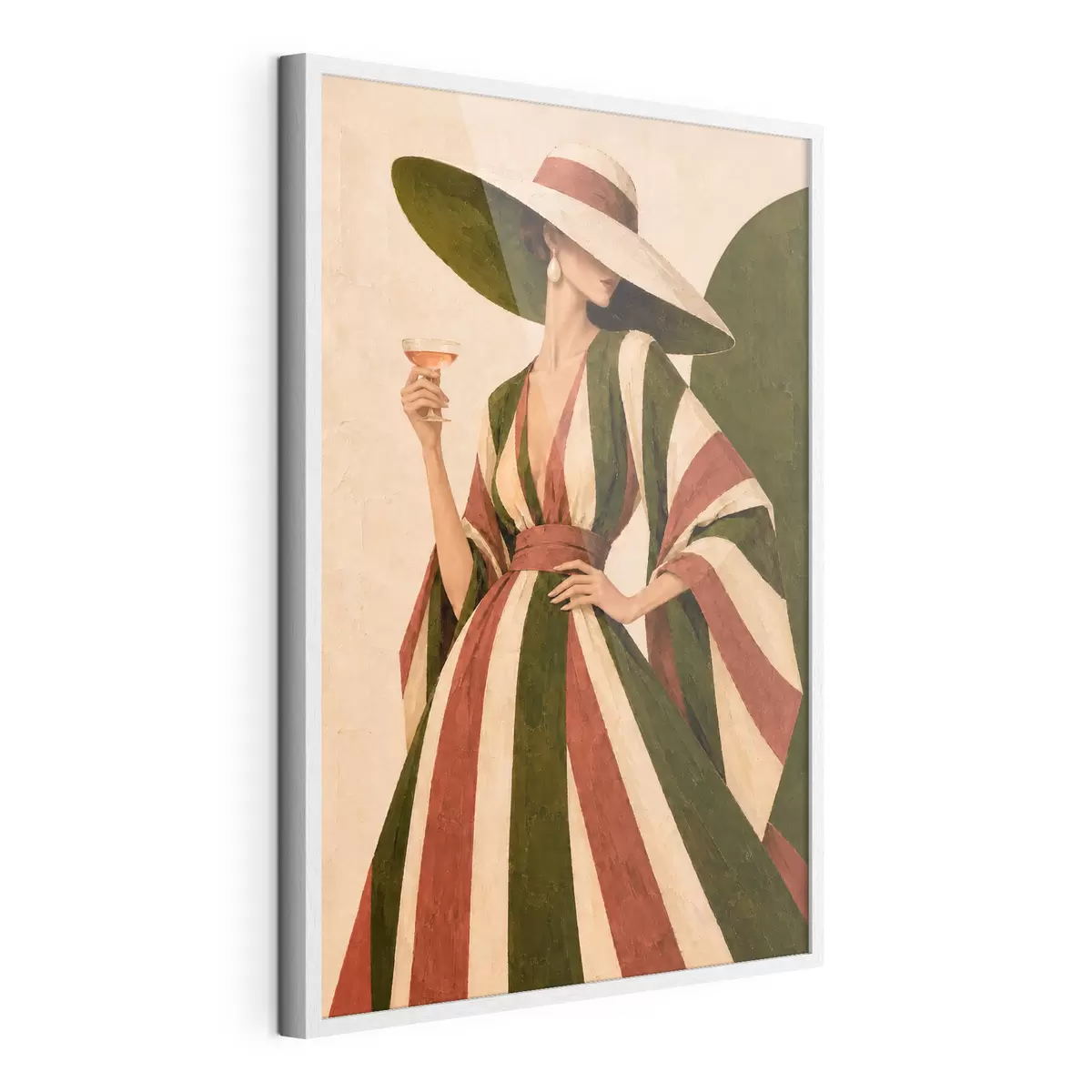 Poster Eleganter Stil bei einem erfrischenden Getränk f50880