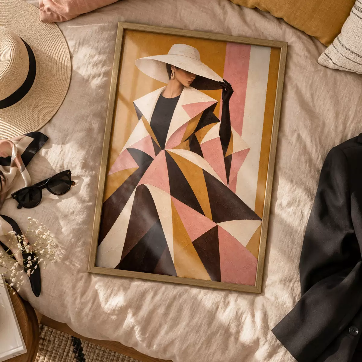 Poster Schicke Eleganz in auffälligen Mustern f50882