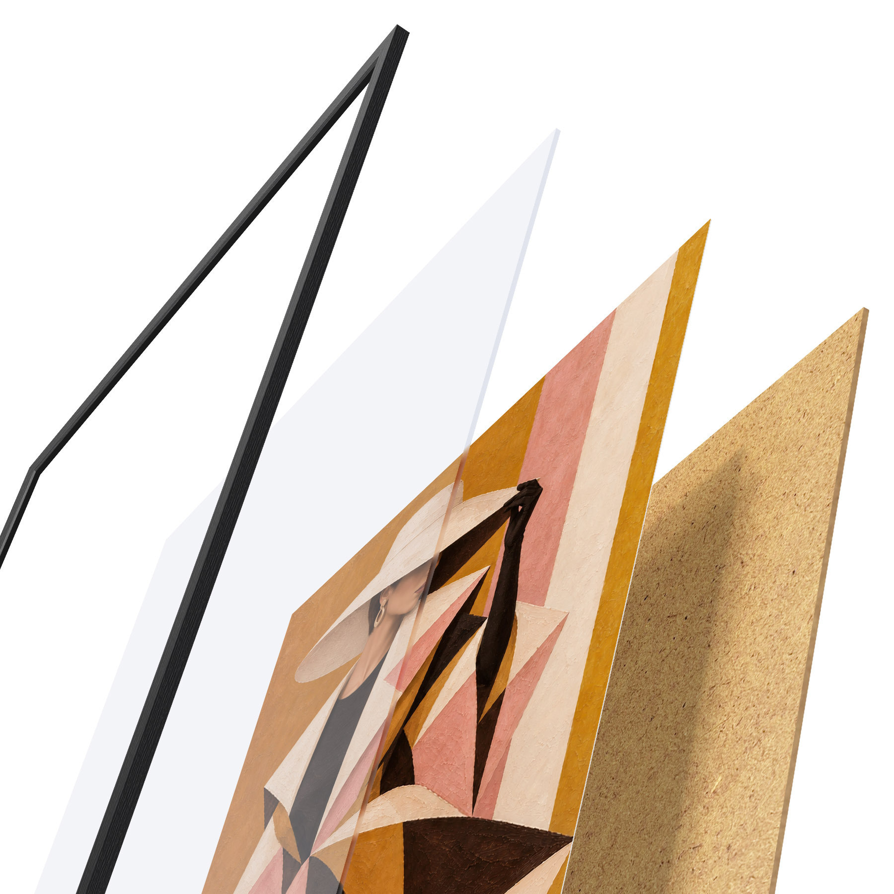 Poster Schicke Eleganz in auffälligen Mustern f50882