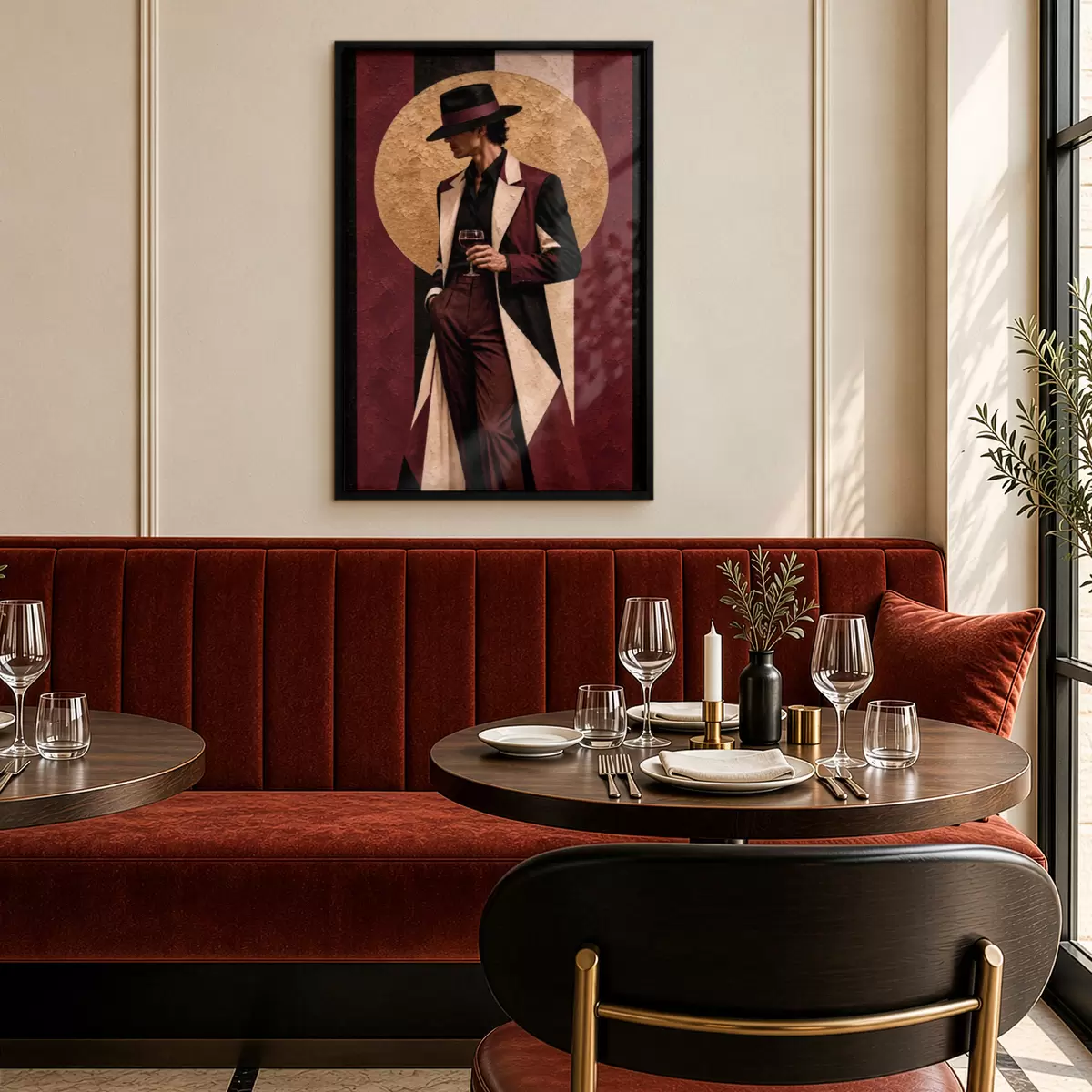 Poster Schicke Eleganz mit Vintage-Flair f50886