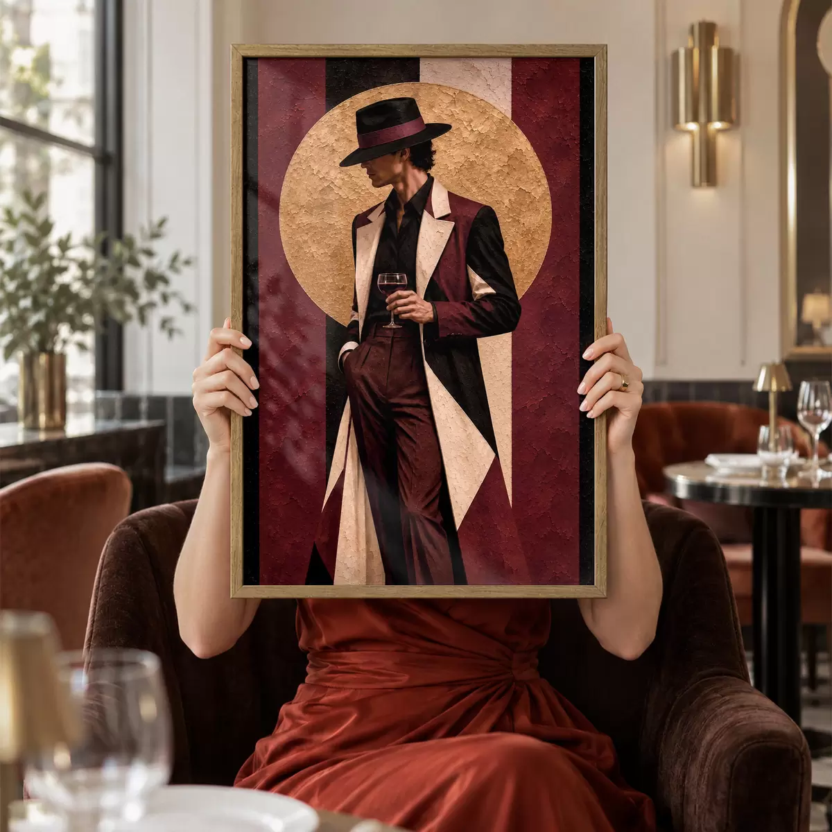 Poster Schicke Eleganz mit Vintage-Flair f50886