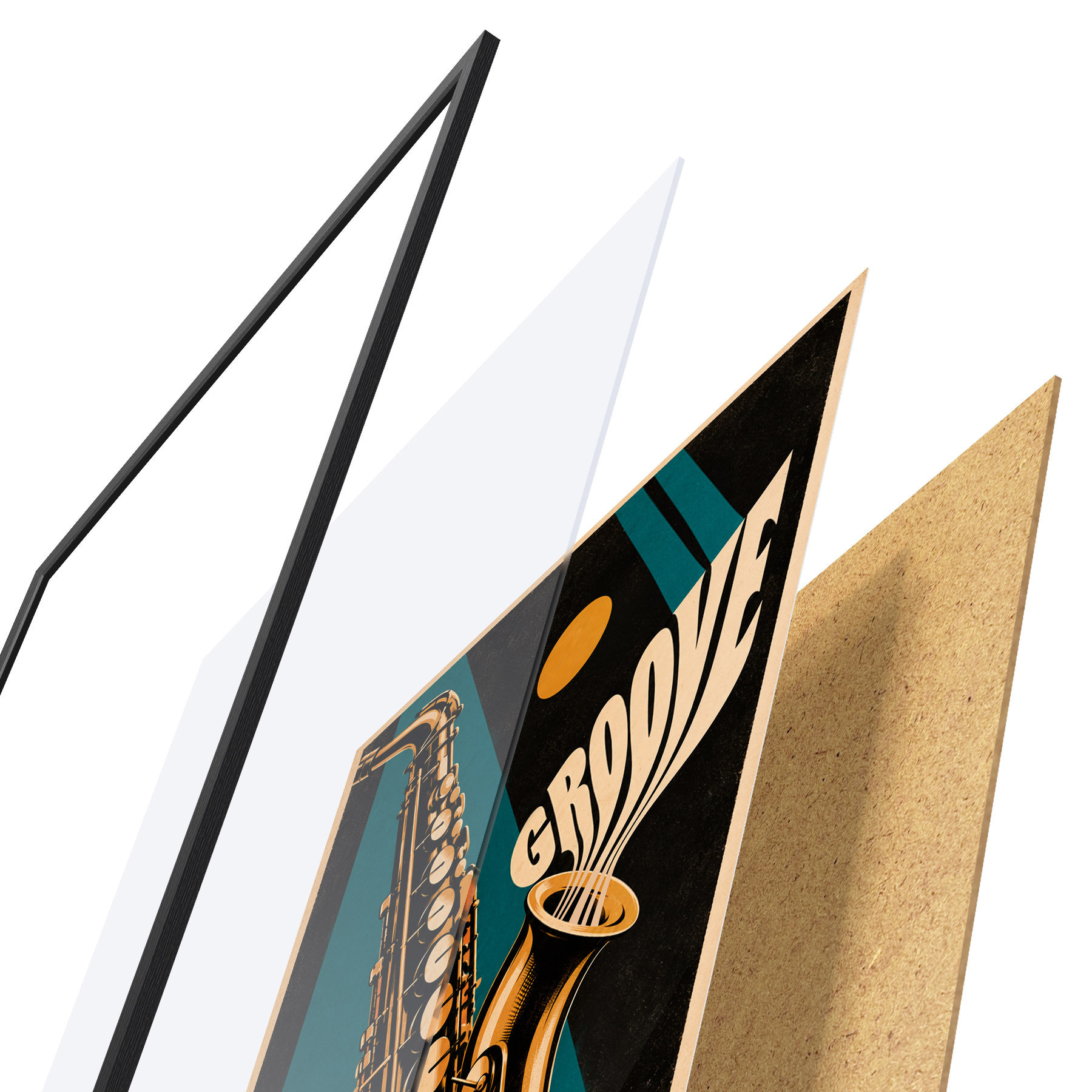 Poster Swingende Melodien liegen in der Luft f50927