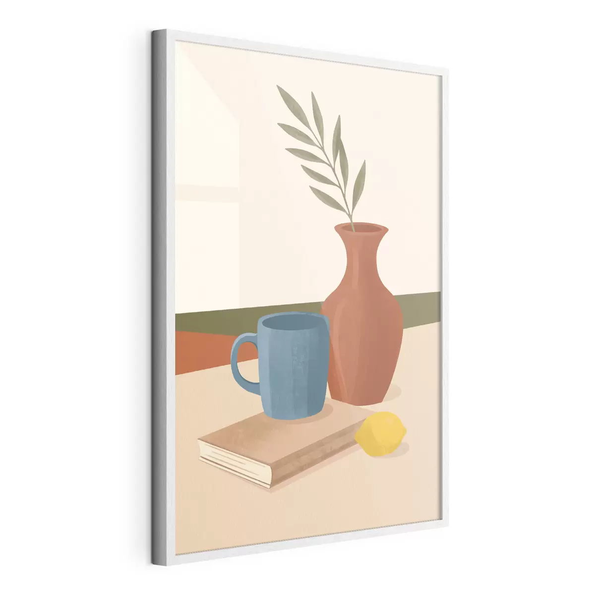 Poster Gemütliches Stillleben in warmen Farbtönen f50735