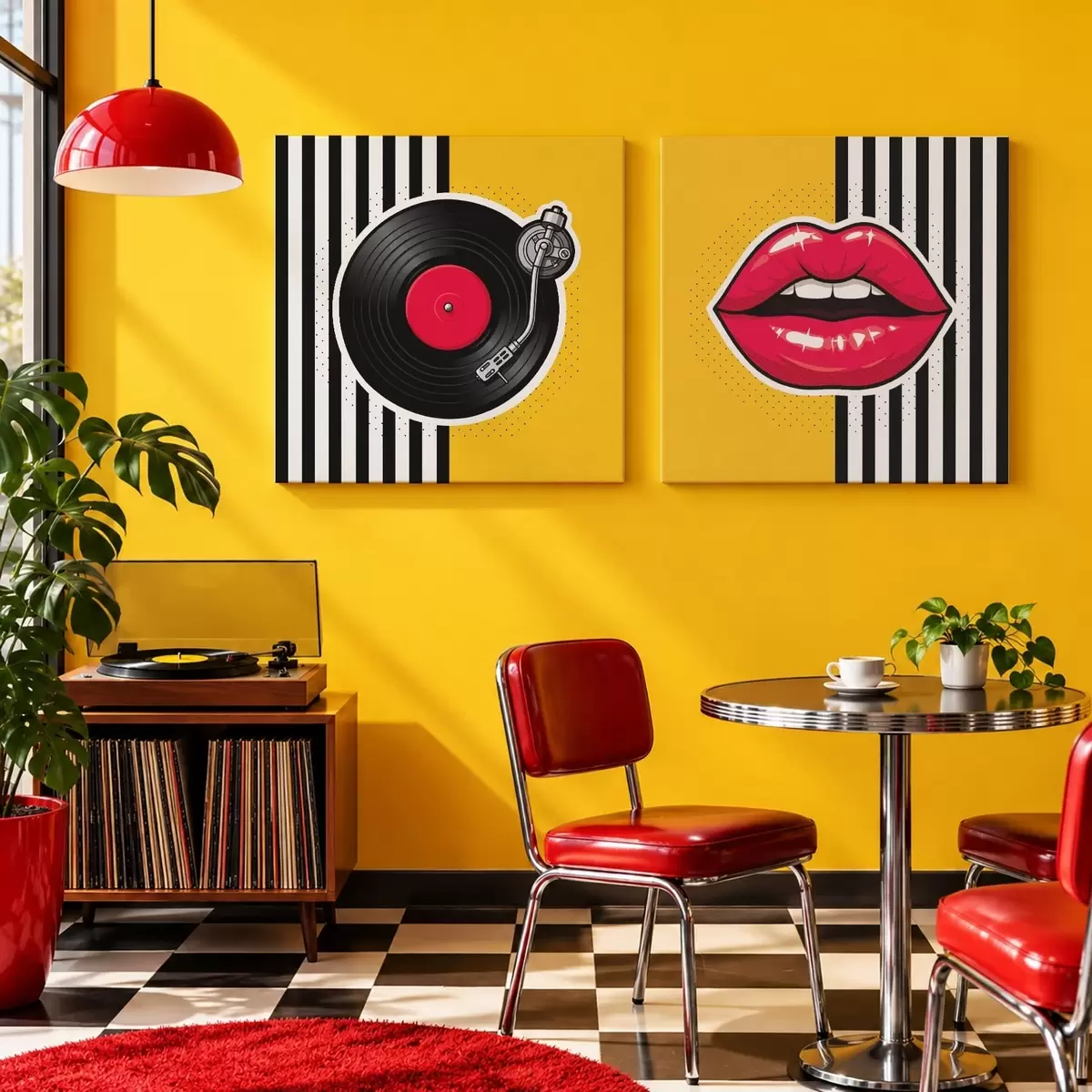 Wandbilder Vinyl-Rhythmus m31075