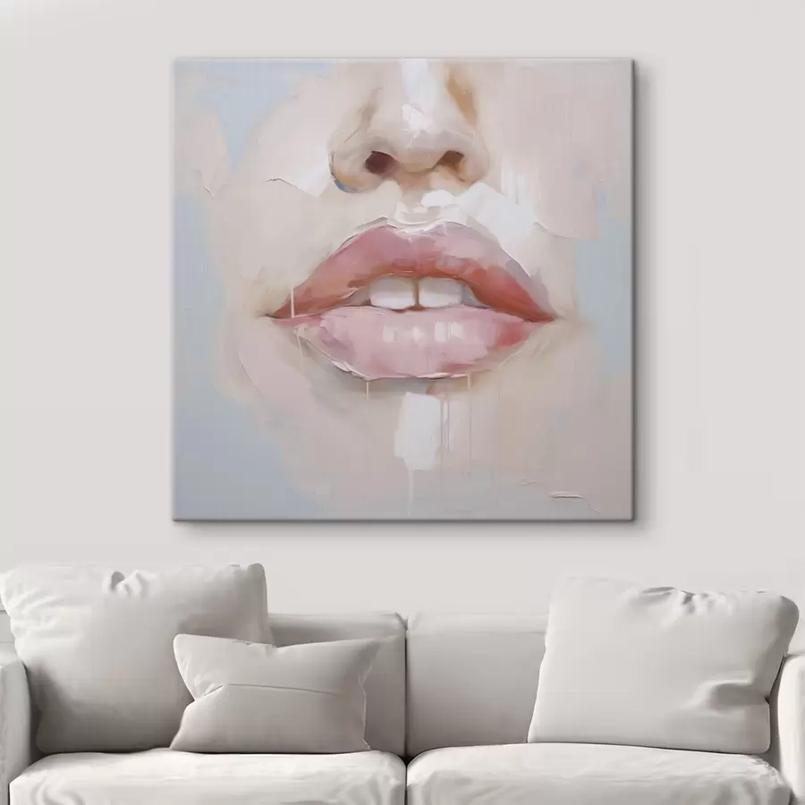 Wandbilder Lippen, Nachbildung eines Gemäldes s51138