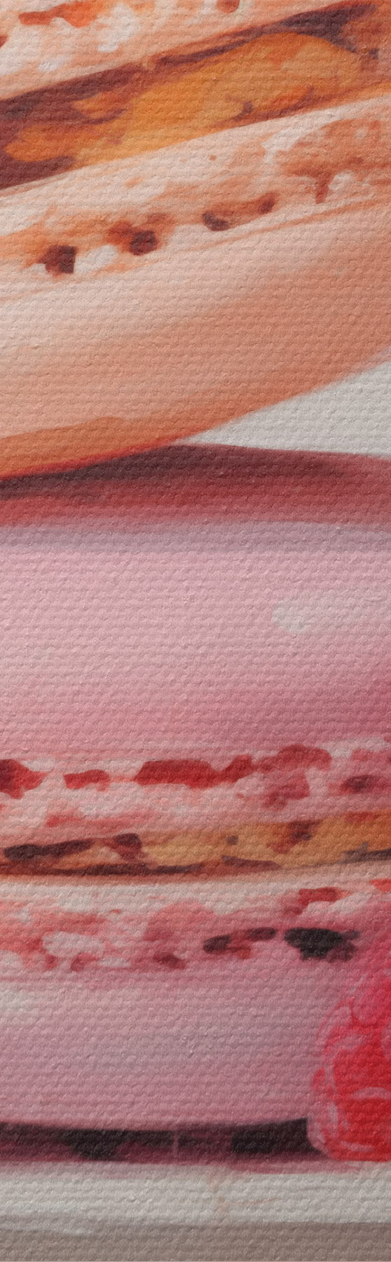 Wandbilder Macarons auf einem Teller, im Stil eines Gemäldes s51143