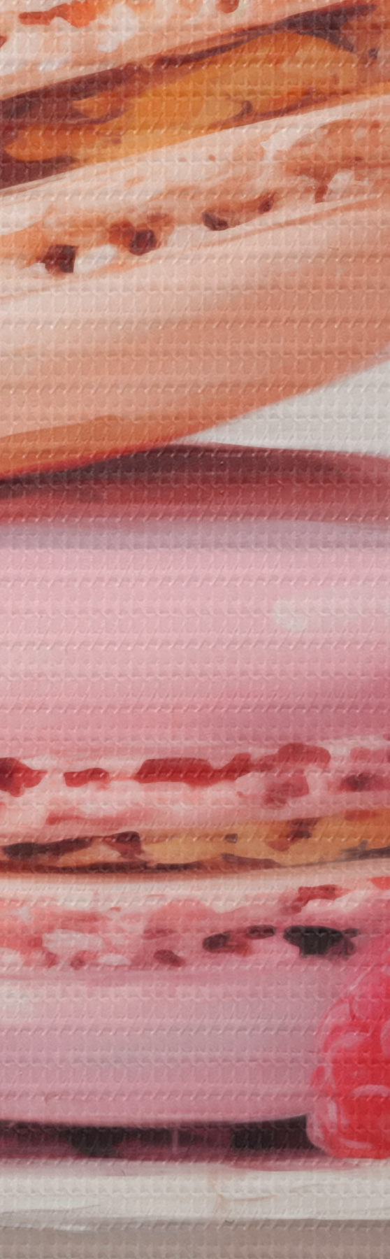 Wandbilder Macarons auf einem Teller, im Stil eines Gemäldes s51143