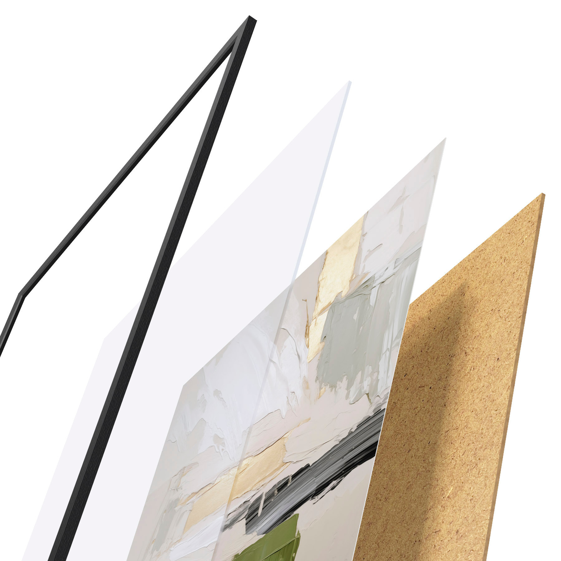 Poster Abstraktion, Nachahmung der Malerei f50995