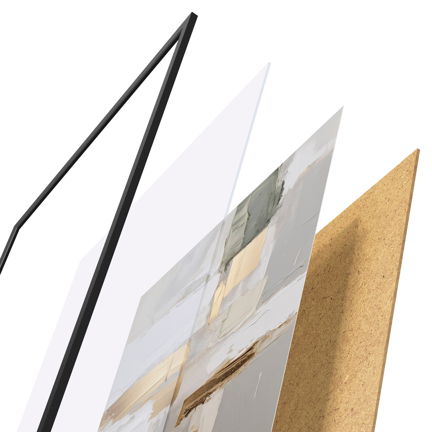 Poster Abstraktion, Nachahmung der Malerei f50996